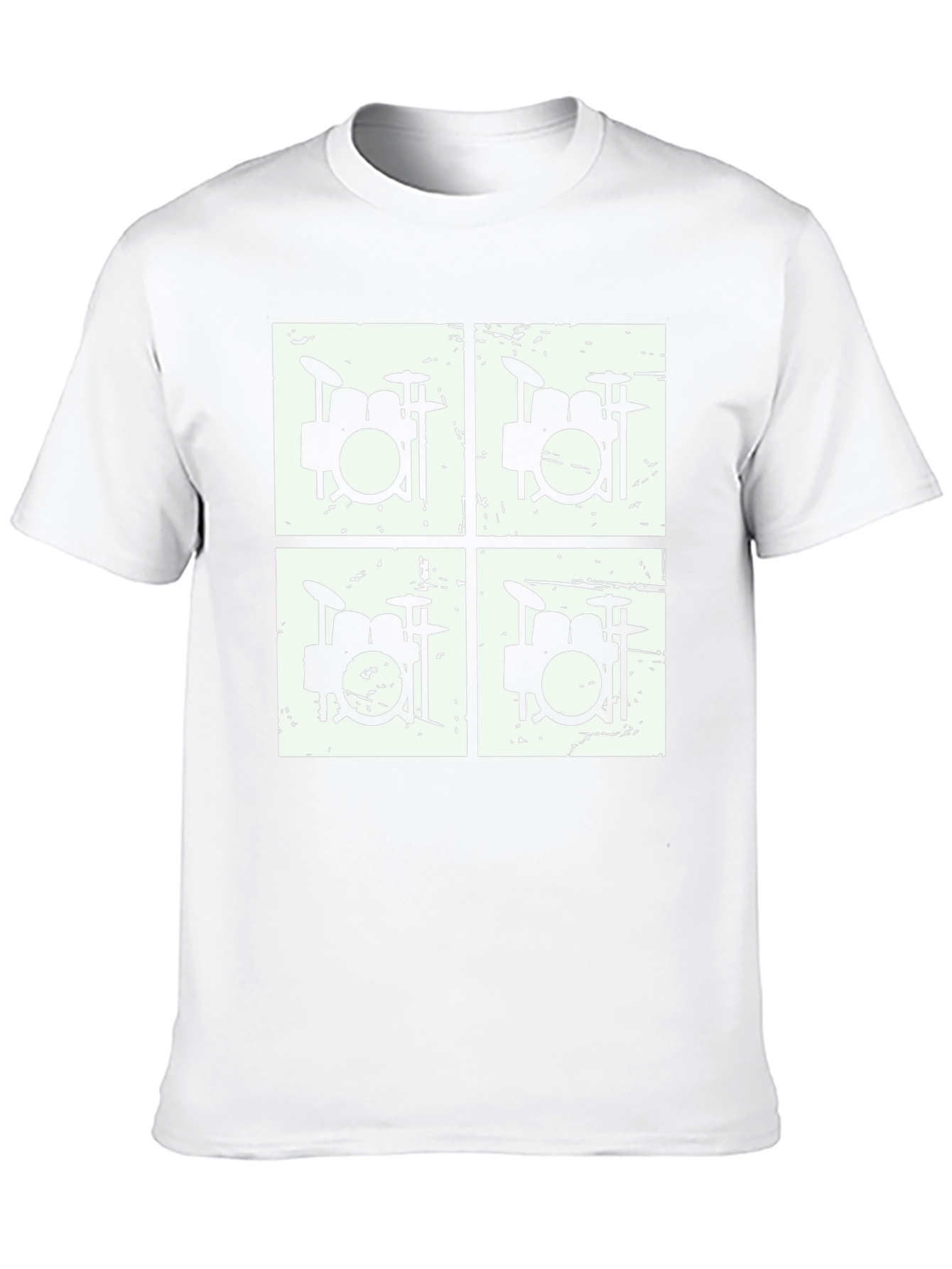 Drum Kit Graphic T-Shirt - Black