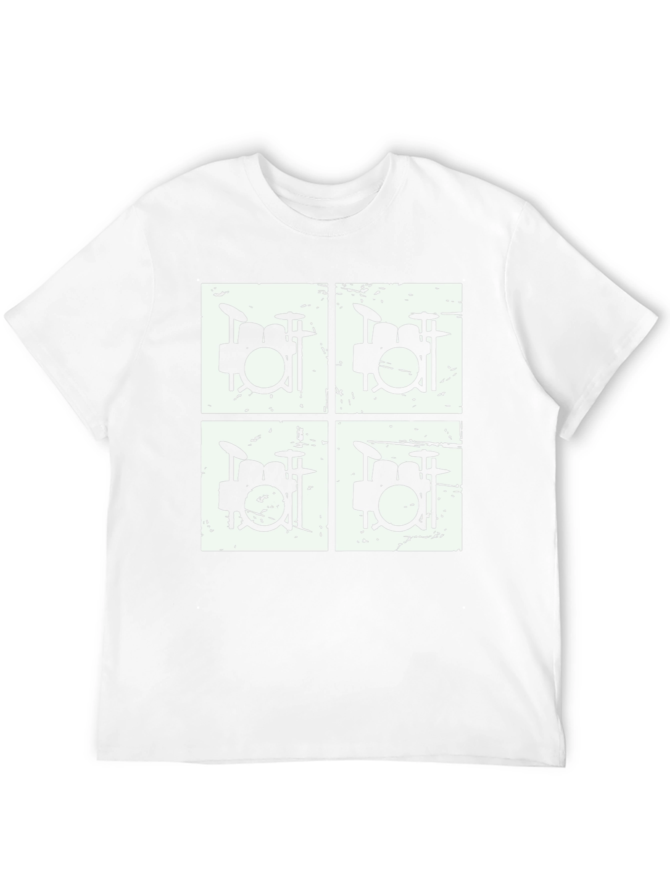 Drum Kit Graphic T-Shirt - Black