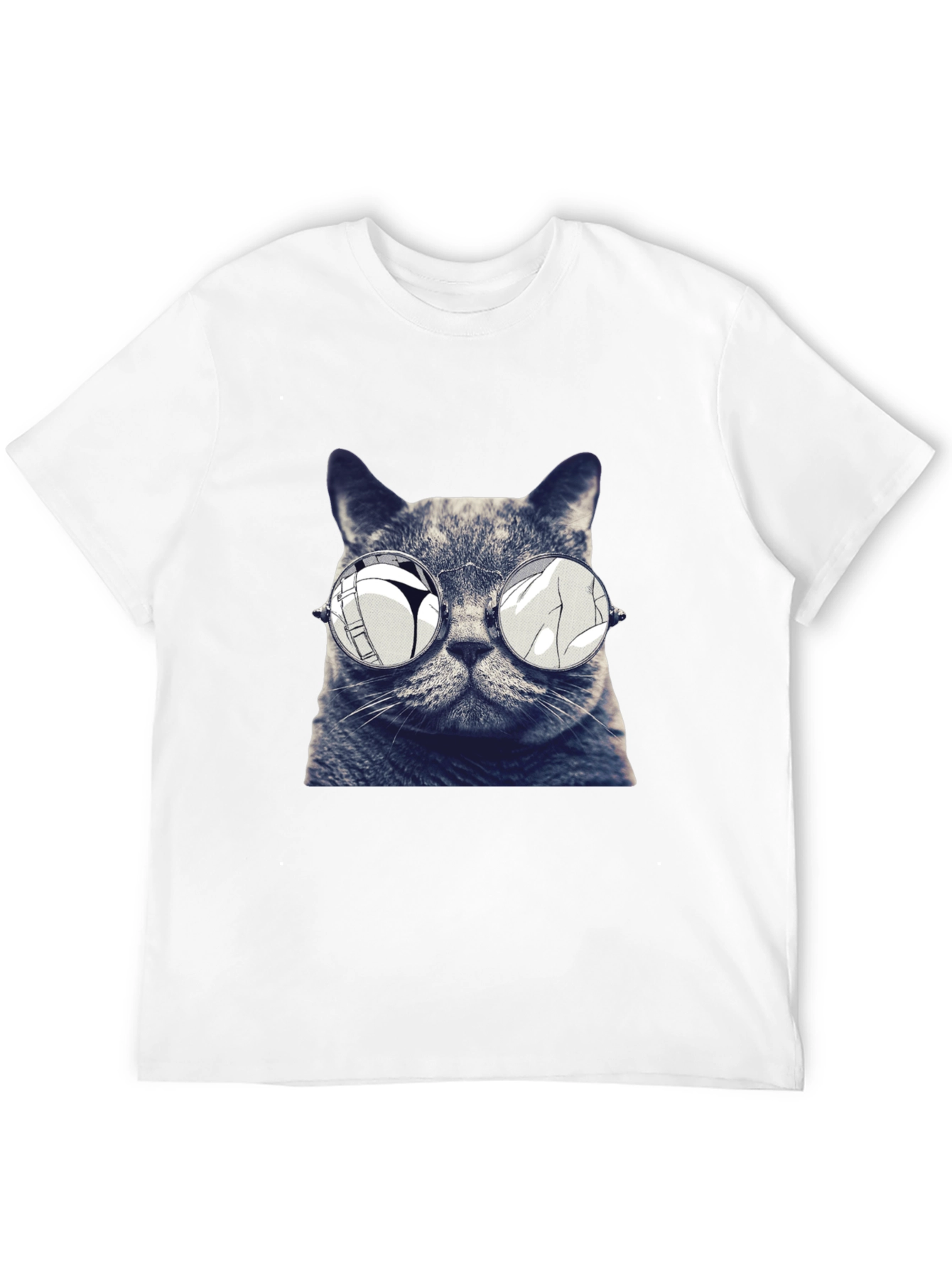 Cool Cat Tee - Reflective Sunglasses