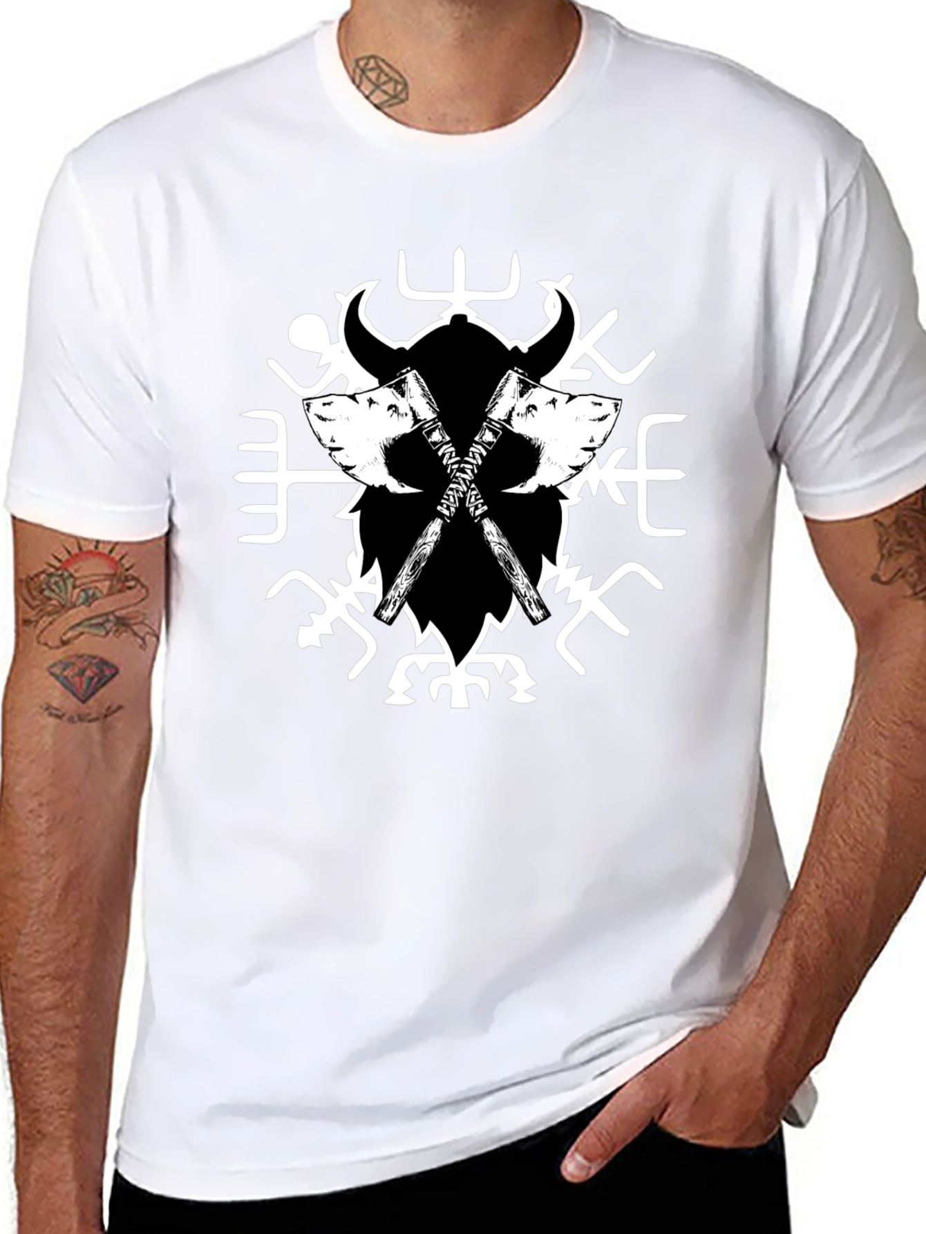 Viking Axe T-Shirt - Black
