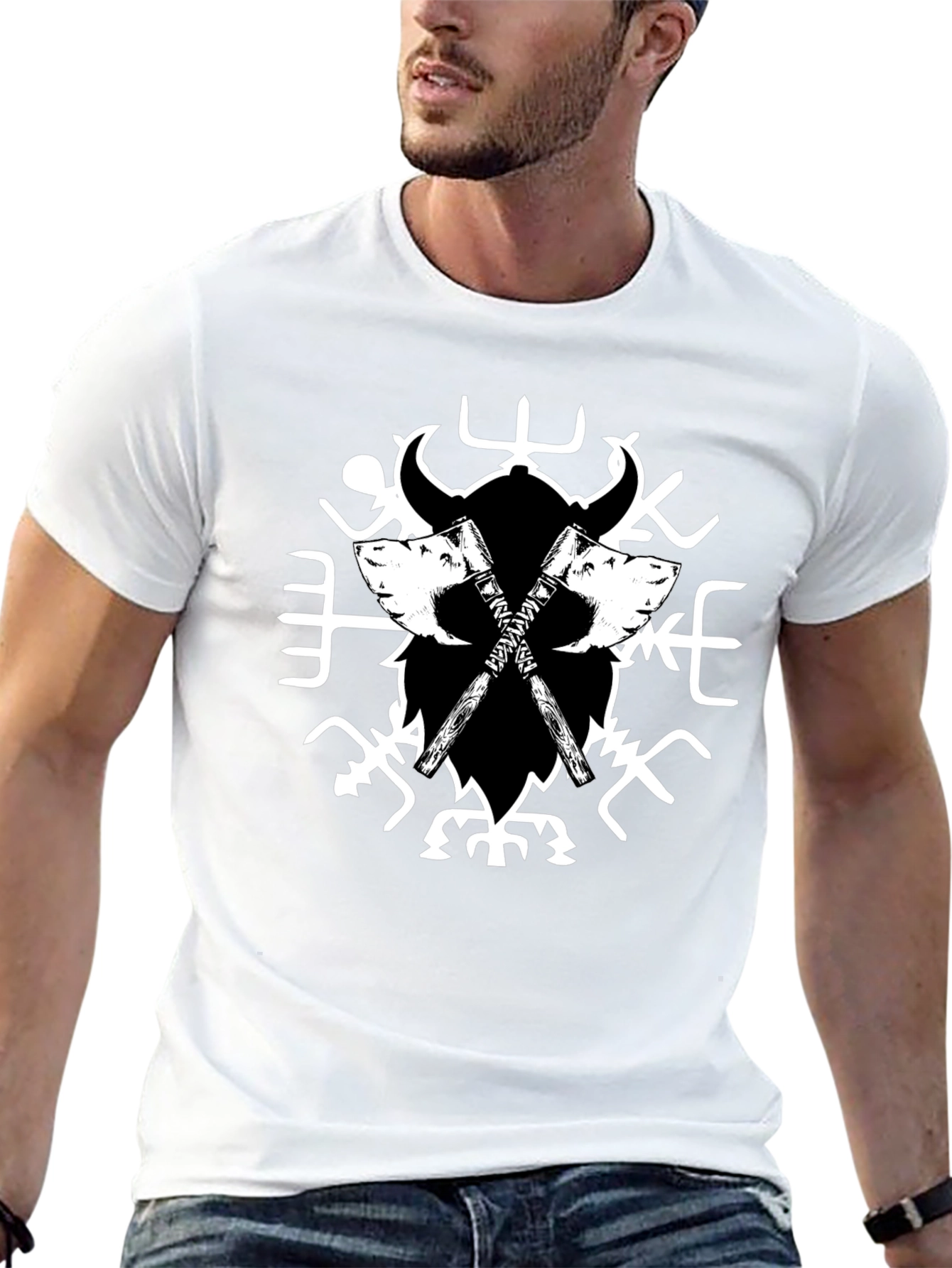 Viking Axe T-Shirt - Black