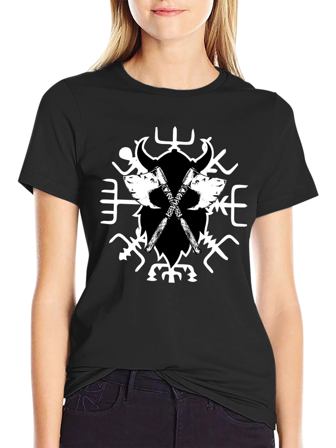 Viking Axe T-Shirt - Black
