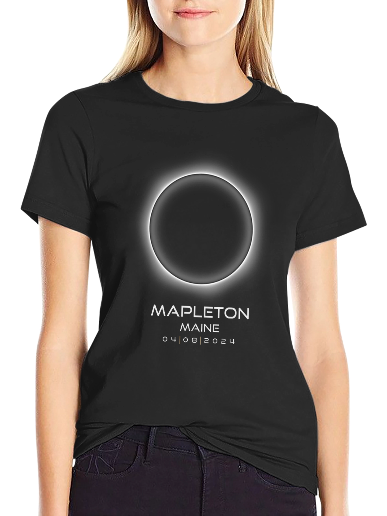 Total Solar Eclipse 2024 T-Shirt Mapleton Maine