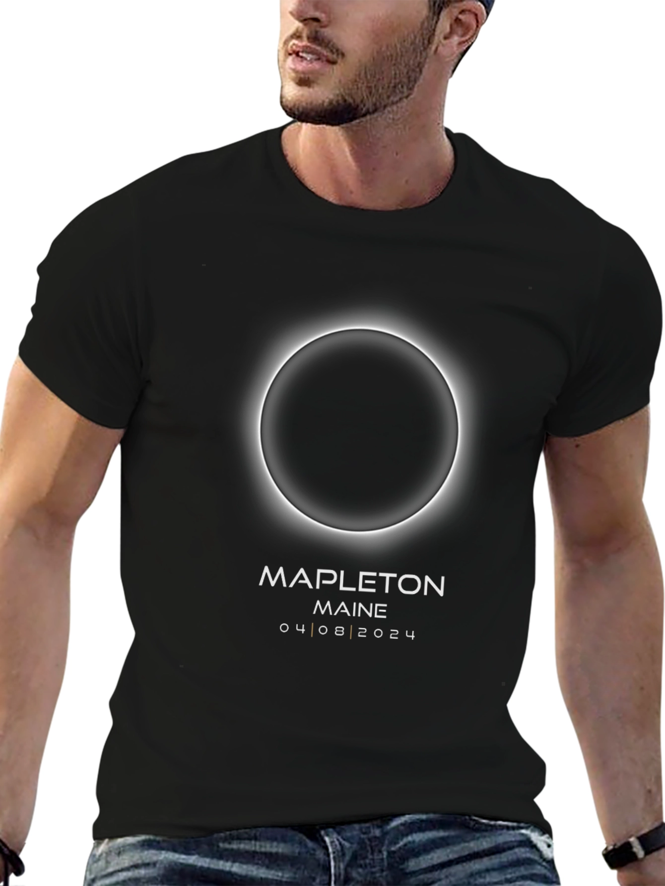 Total Solar Eclipse 2024 T-Shirt Mapleton Maine