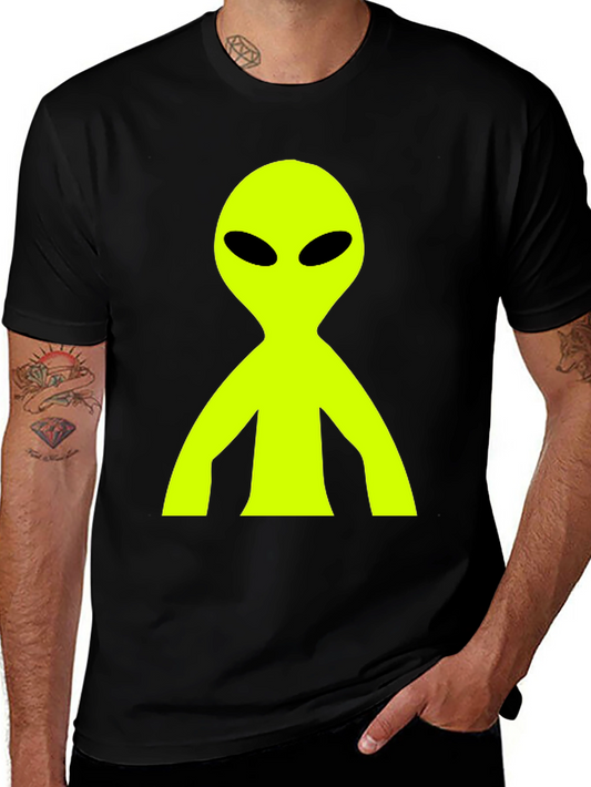 Alien Graphic T-Shirt - Black Cotton Tee