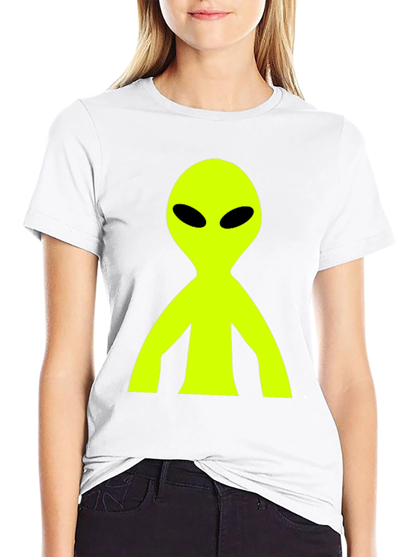 Alien Graphic T-Shirt - Black Cotton Tee
