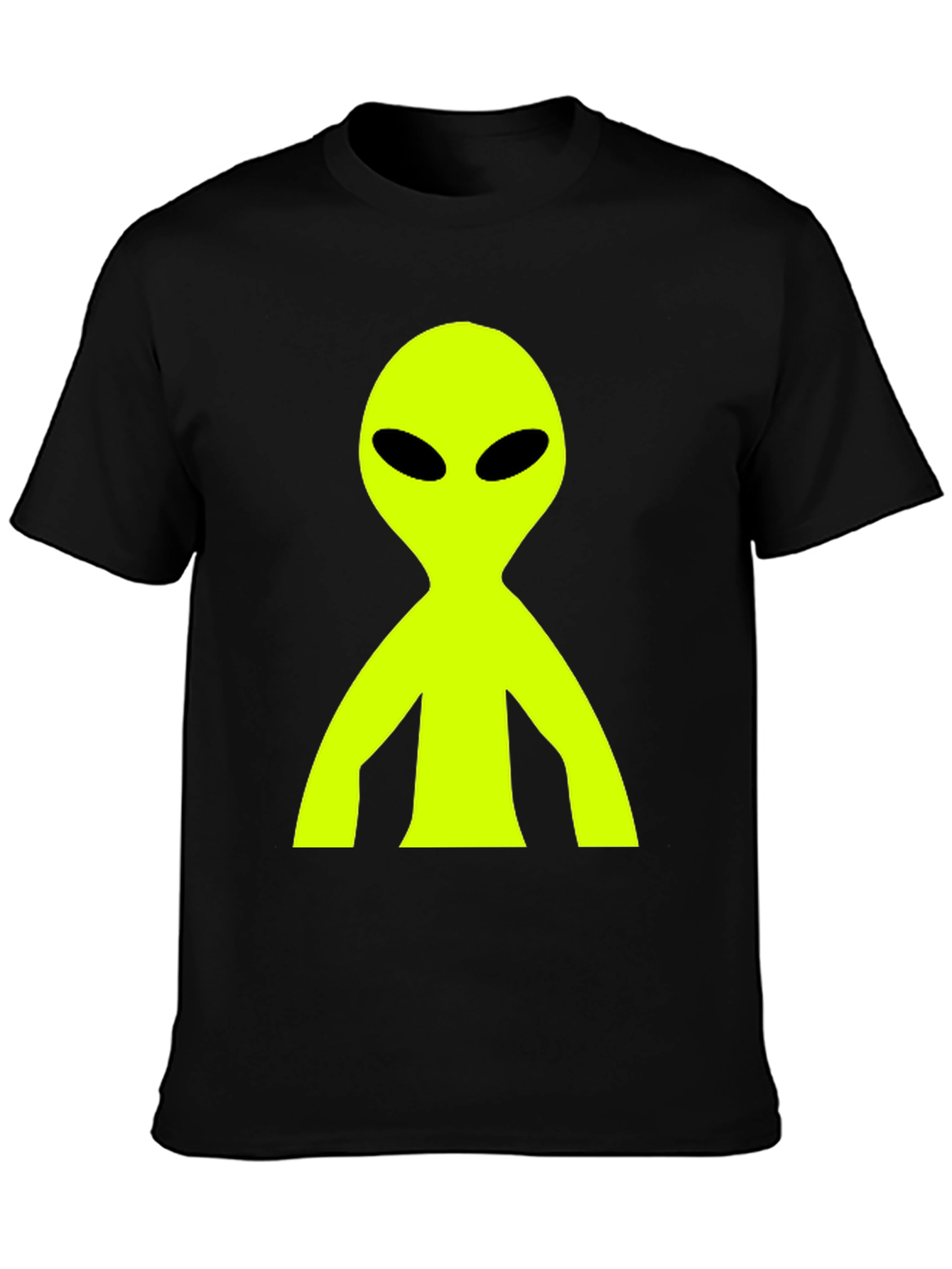 Alien Graphic T-Shirt - Black Cotton Tee