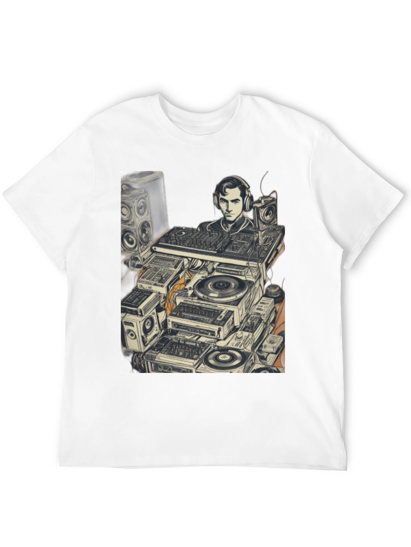 DJ Turntable Graphic Tee - Cool Music Lover Shirt