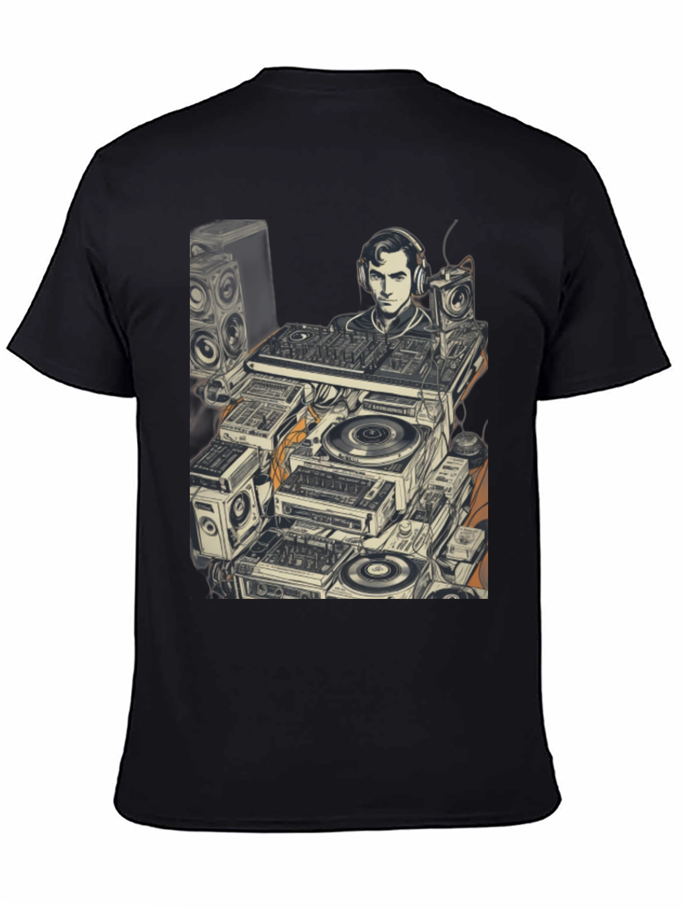DJ Turntable Graphic Tee - Cool Music Lover Shirt