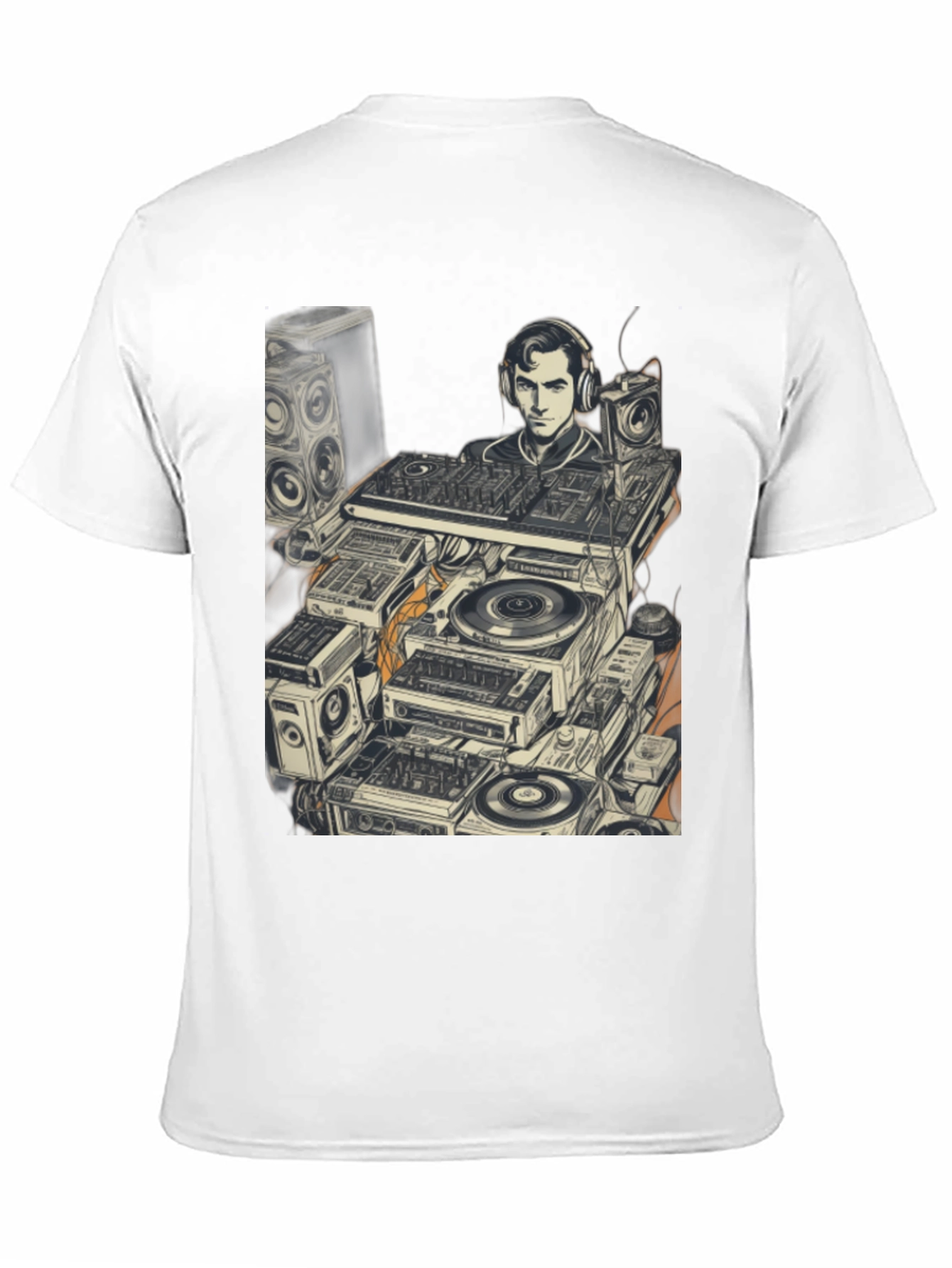 DJ Turntable Graphic Tee - Cool Music Lover Shirt