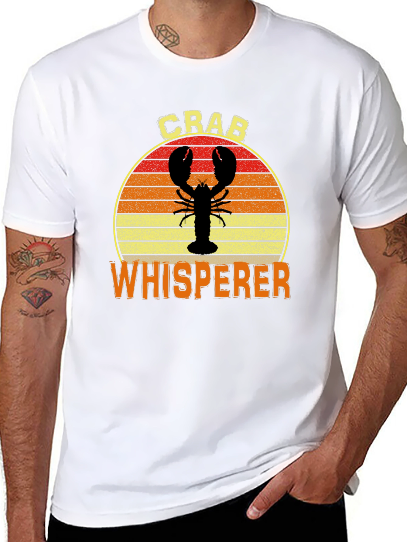 Crab Whisperer Graphic T-Shirt Black