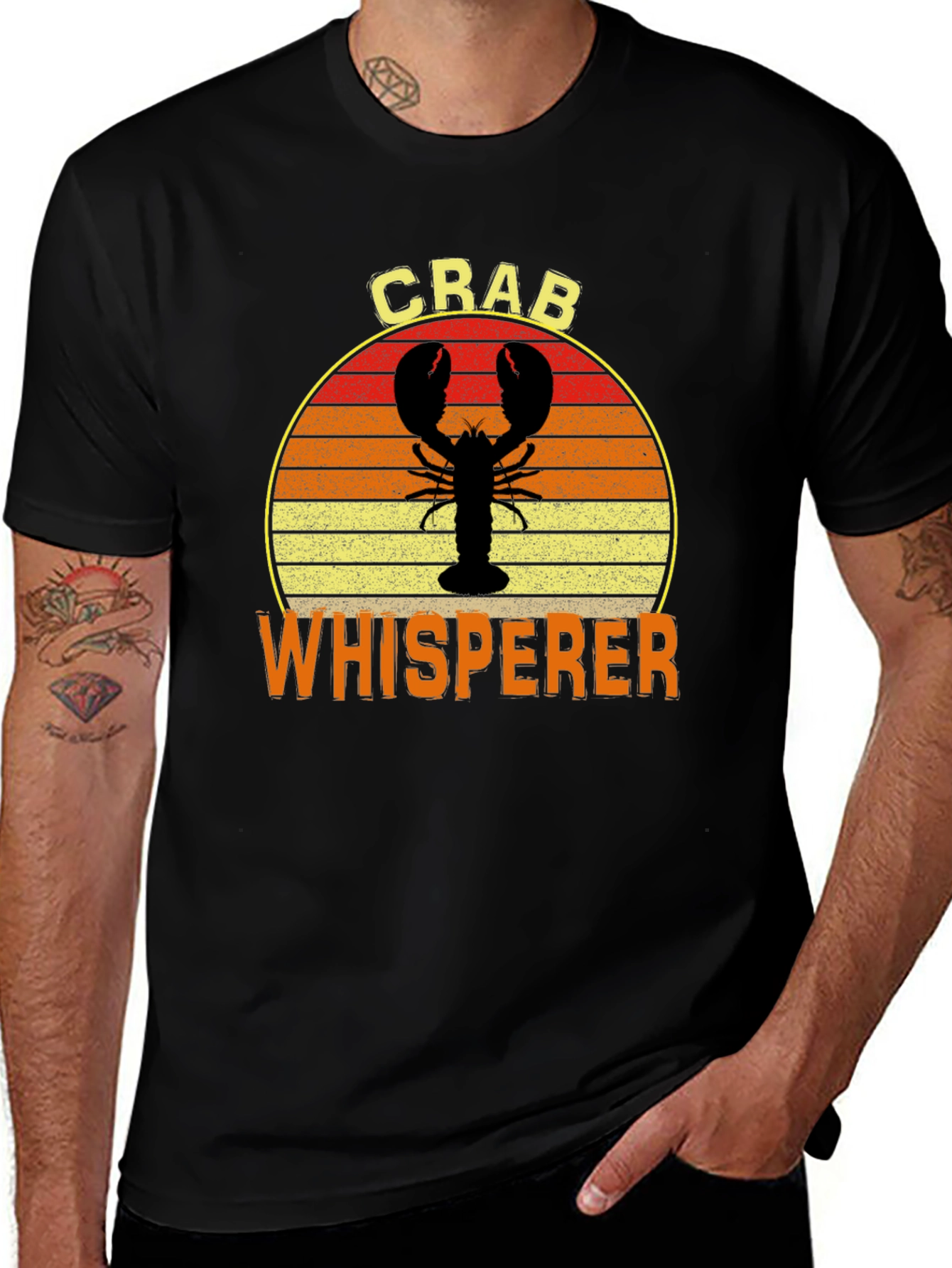 Crab Whisperer Graphic T-Shirt Black