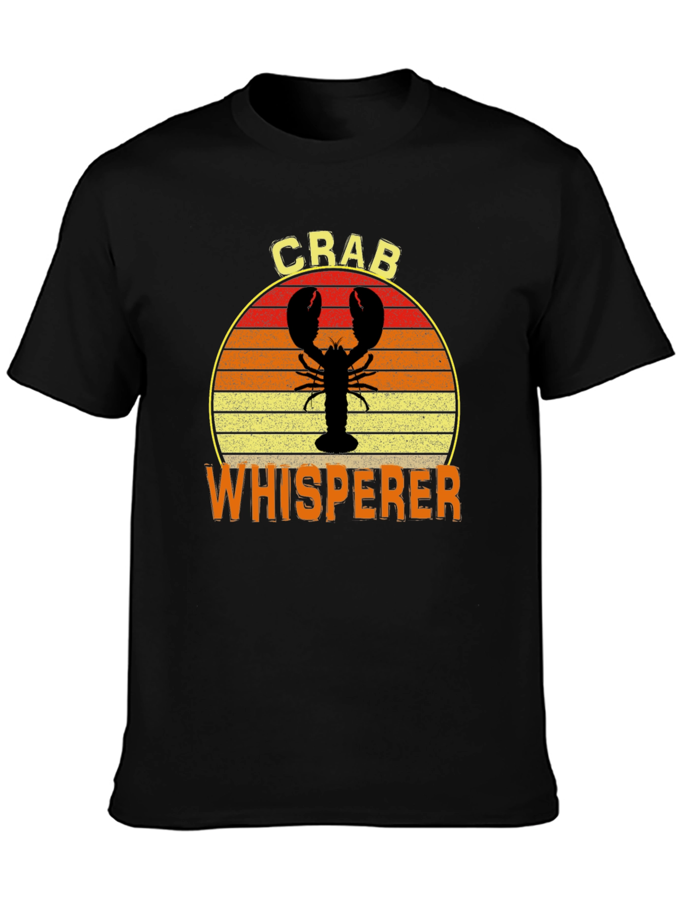 Crab Whisperer Graphic T-Shirt Black