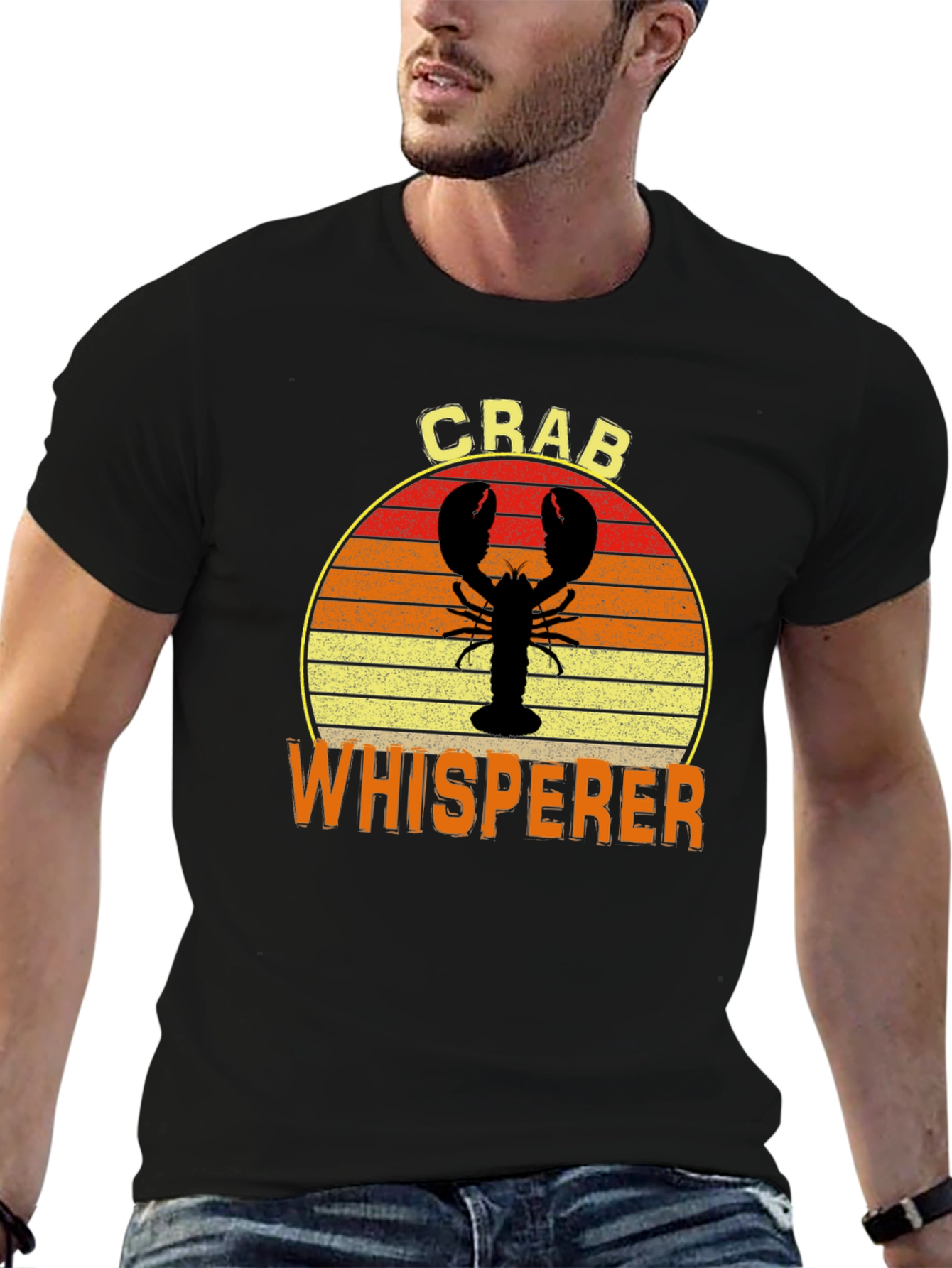 Crab Whisperer Graphic T-Shirt Black