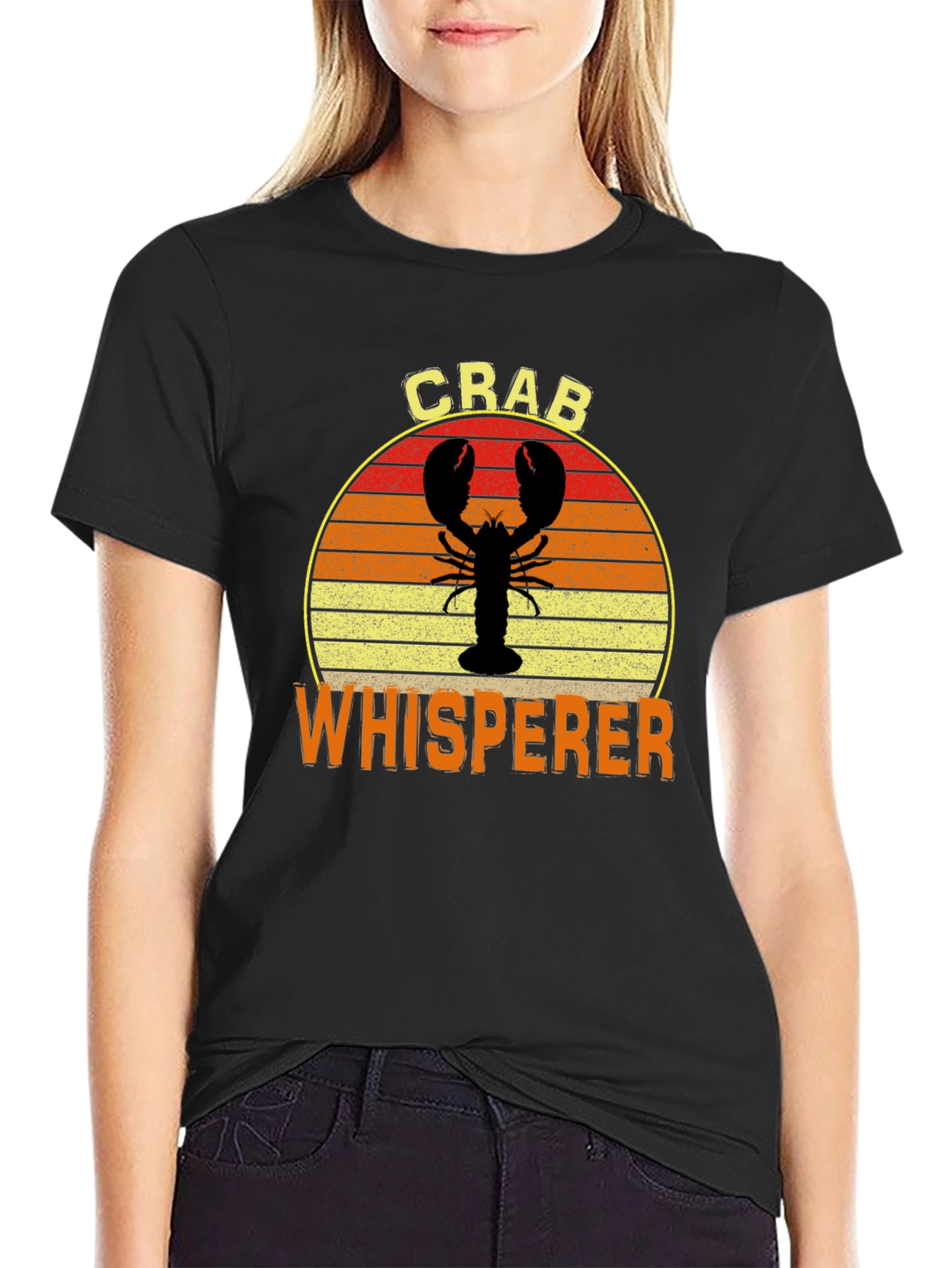 Crab Whisperer Graphic T-Shirt Black