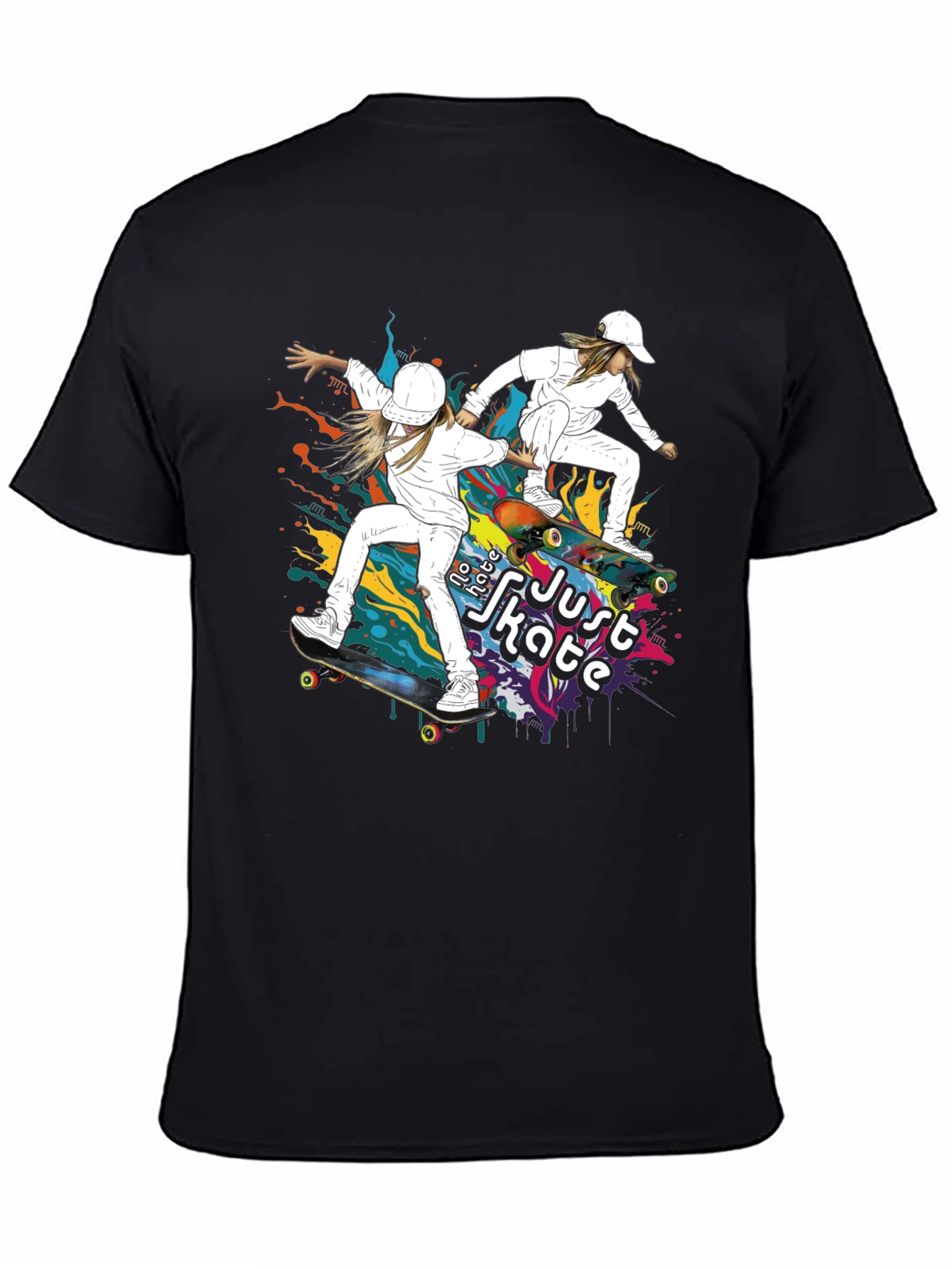 Skater Style Tee - Just Skate Graphic T-Shirt