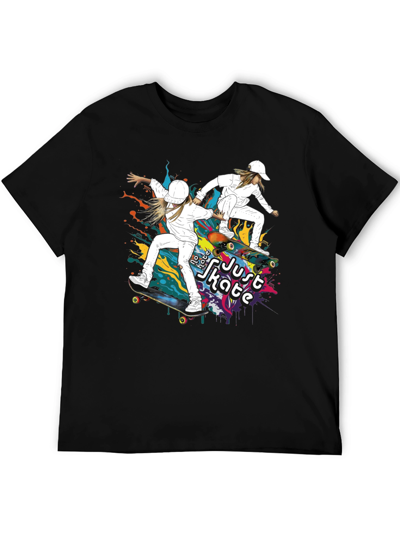 Skater Style Tee - Just Skate Graphic T-Shirt