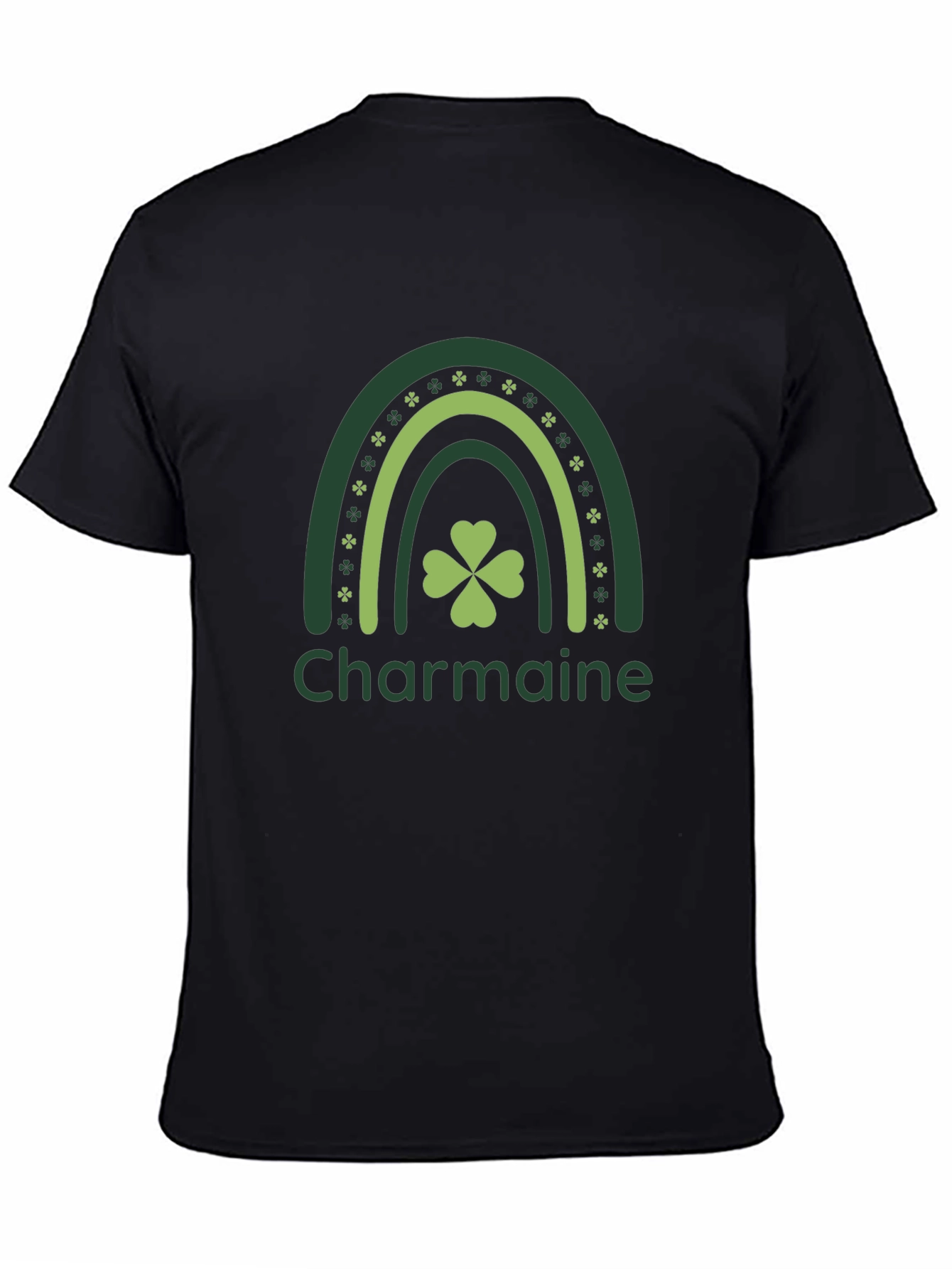 Charmaine Rainbow Shamrock St. Patricks Day T-Shirt