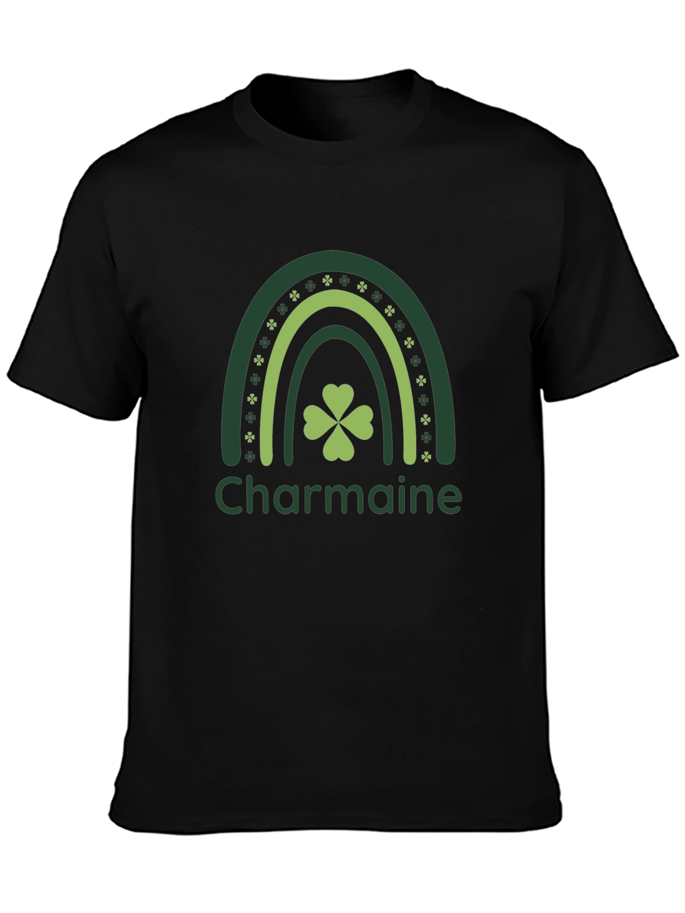 Charmaine Rainbow Shamrock St. Patricks Day T-Shirt
