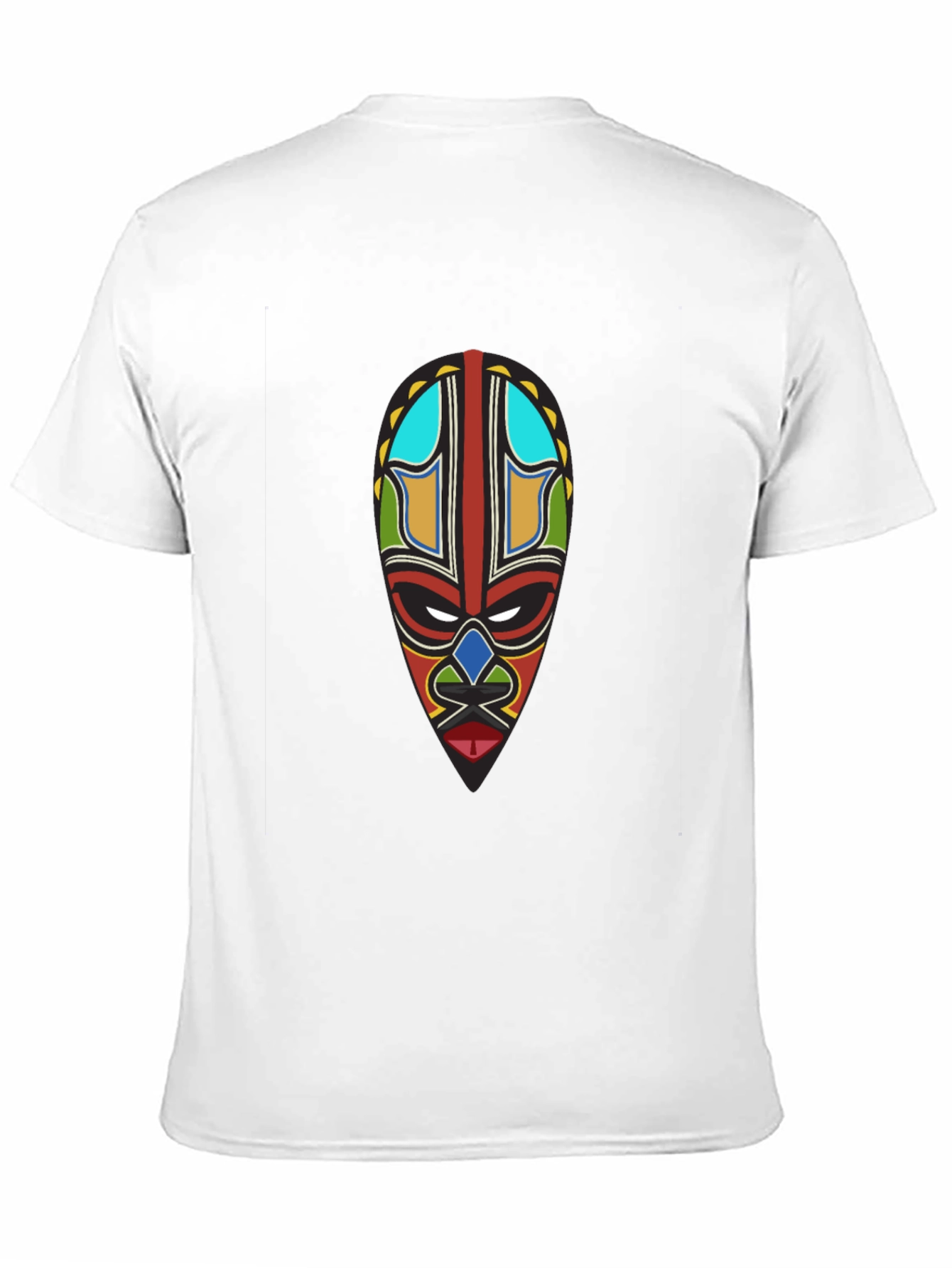 Tribal Mask Graphic Black T-Shirt