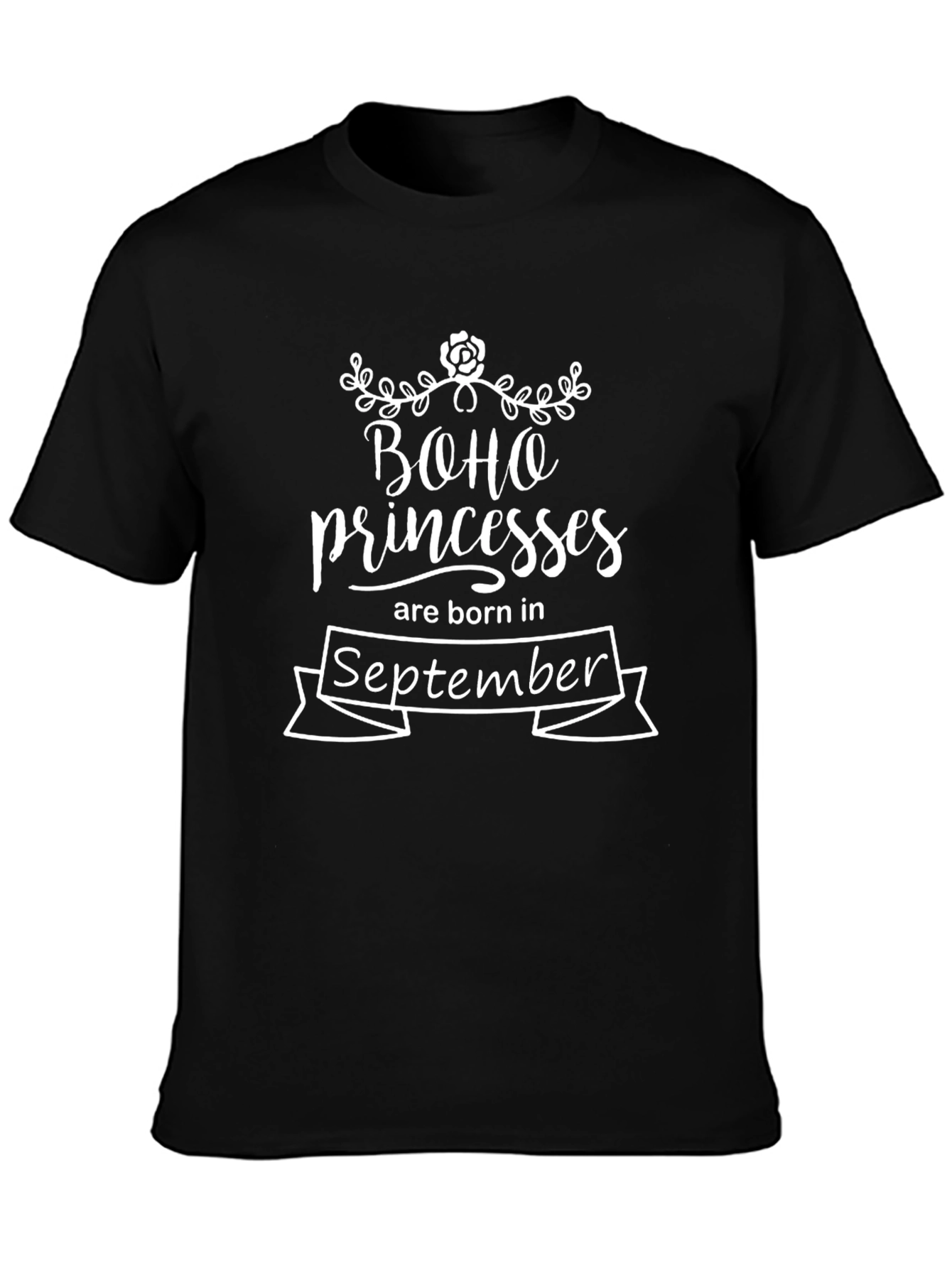 Boho Princess September Birthday T-Shirt