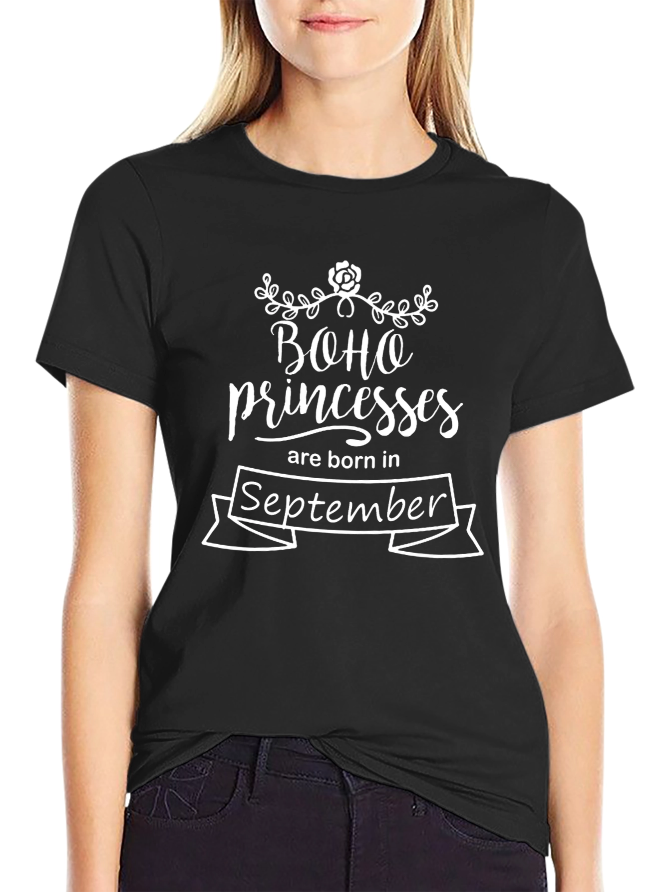 Boho Princess September Birthday T-Shirt