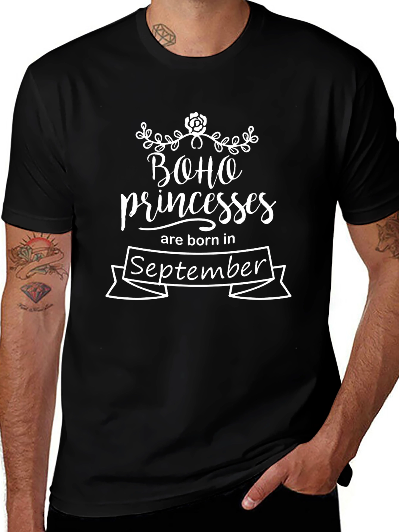 Boho Princess September Birthday T-Shirt
