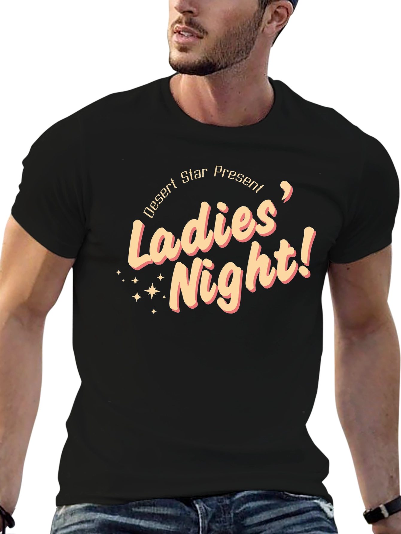 Desert Star Ladies Night Black T-Shirt
