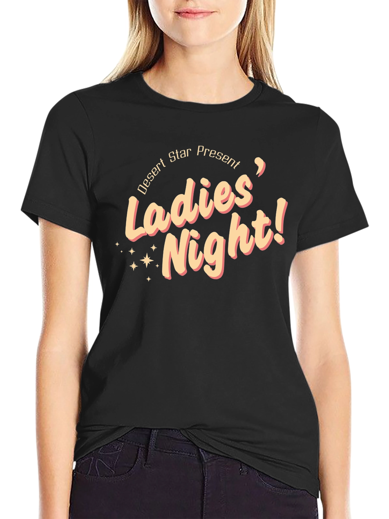 Desert Star Ladies Night Black T-Shirt