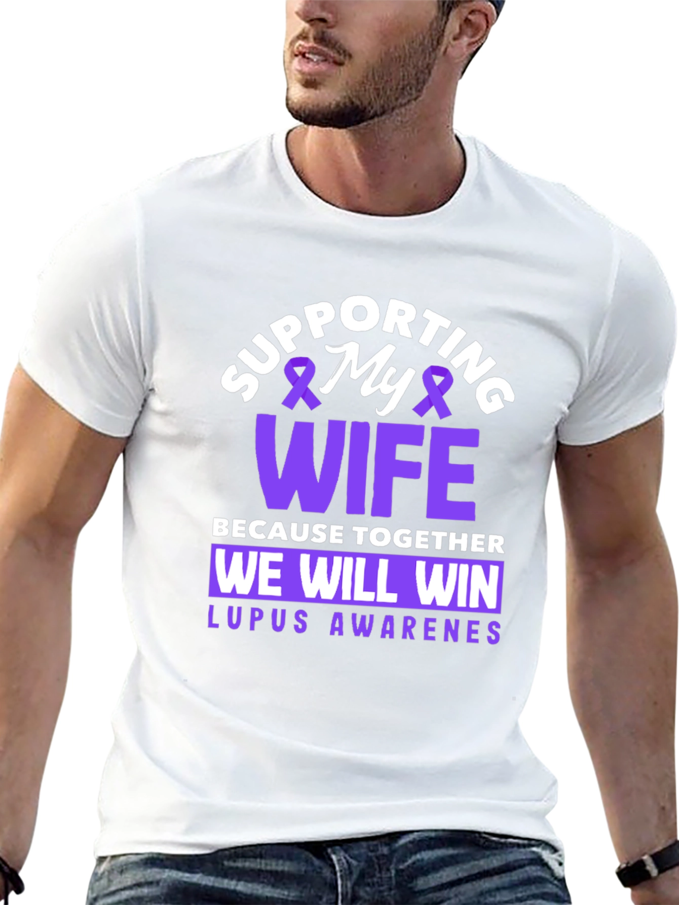 Supporting My Wife Lupus Awareness T-Shirt