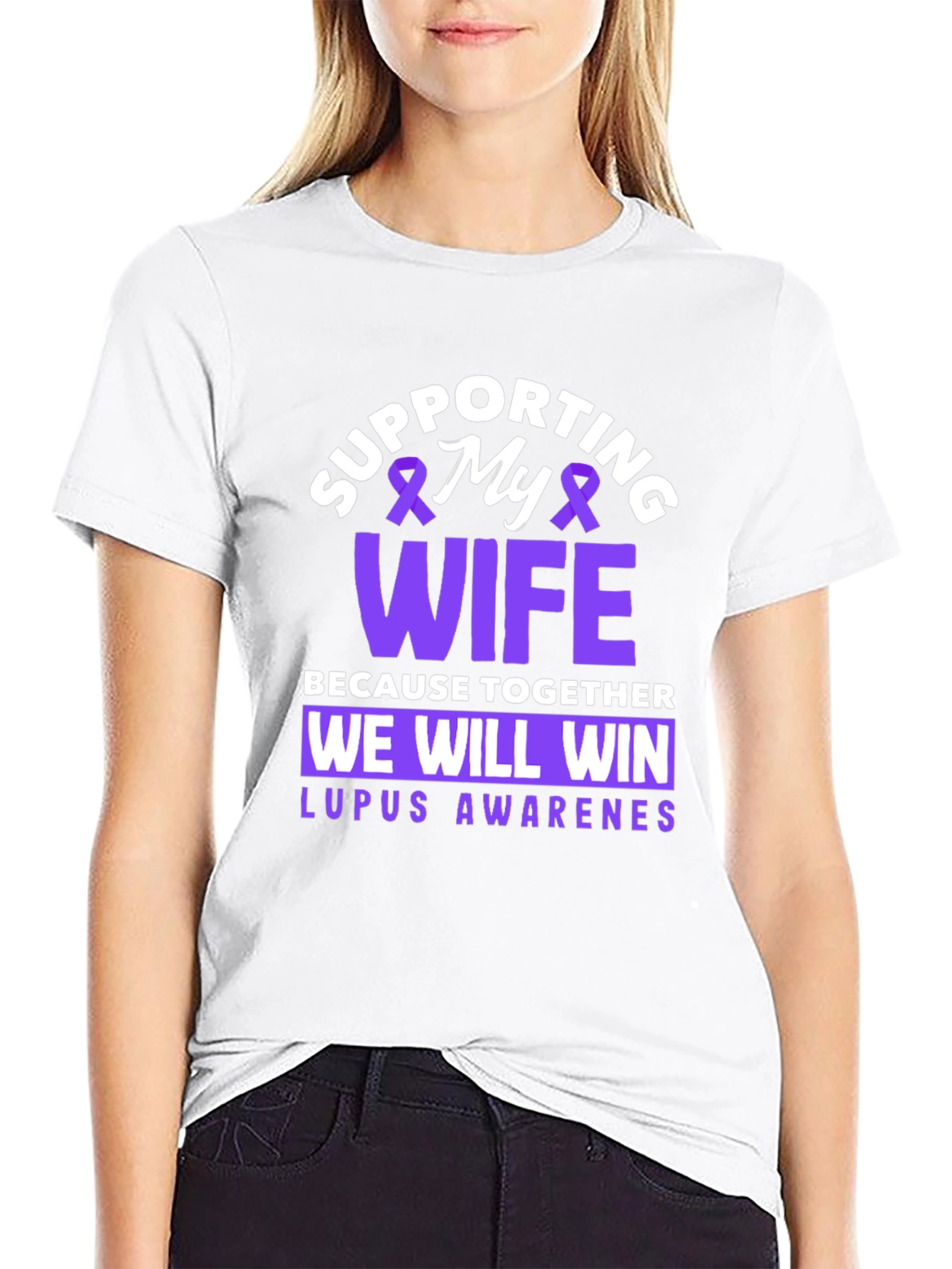 Supporting My Wife Lupus Awareness T-Shirt