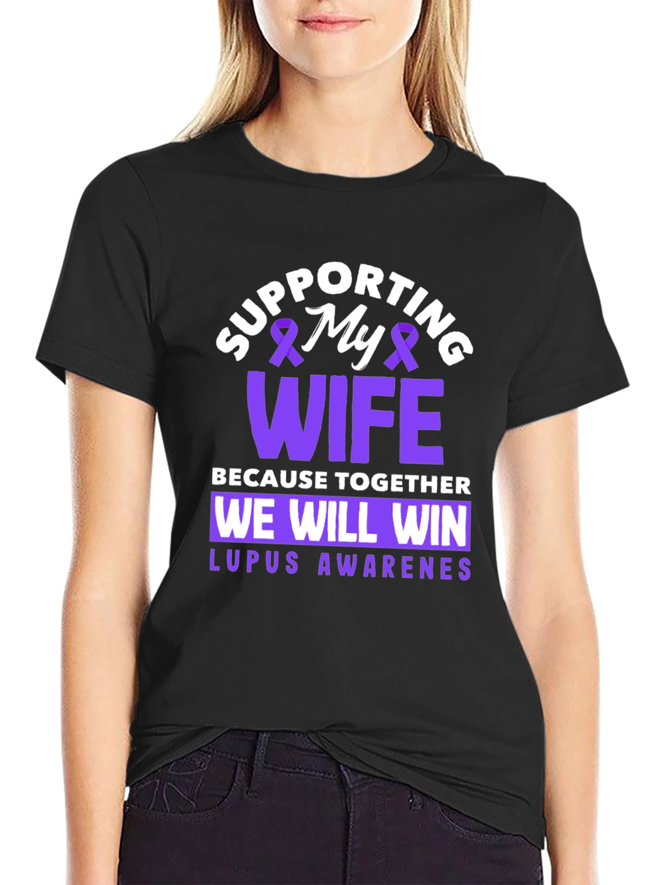 Supporting My Wife Lupus Awareness T-Shirt
