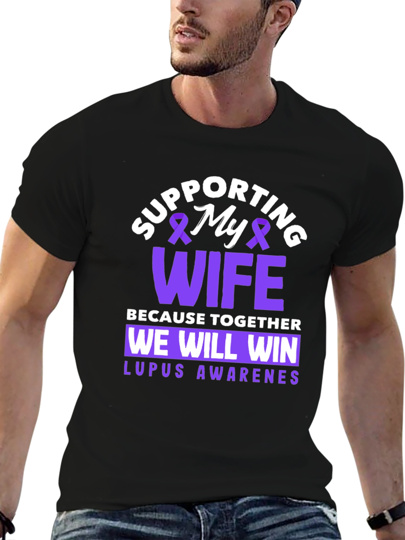 Supporting My Wife Lupus Awareness T-Shirt