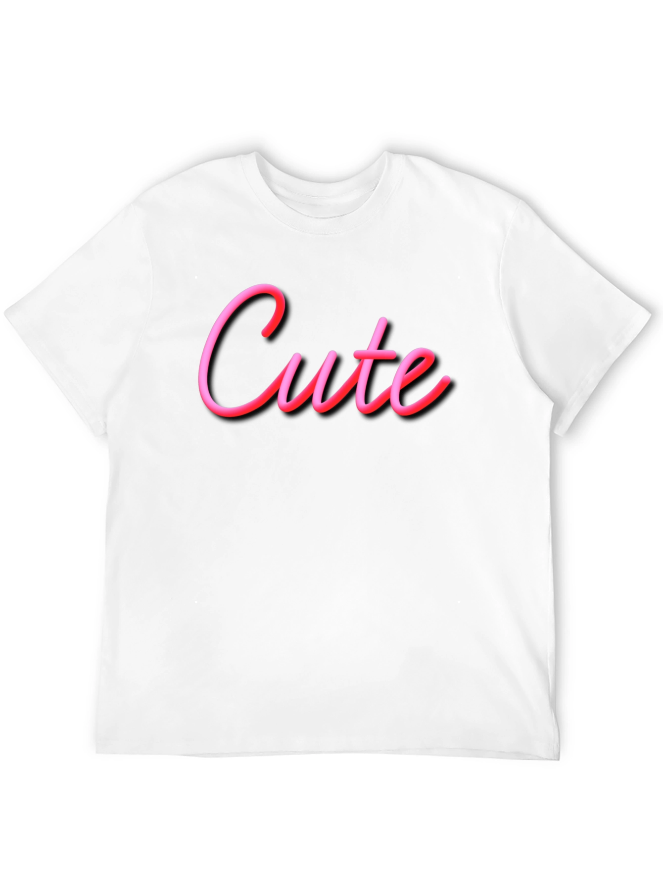 Cute Graphic Tee - Soft Black Cotton T-Shirt
