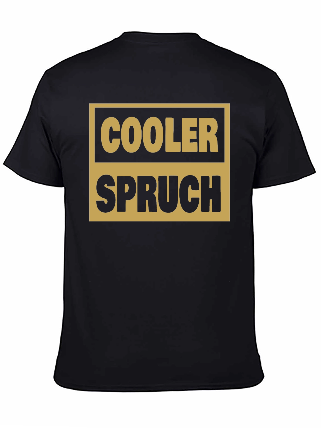 Cooler Spruch Graphic Tee - Black Cotton Casual Shirt