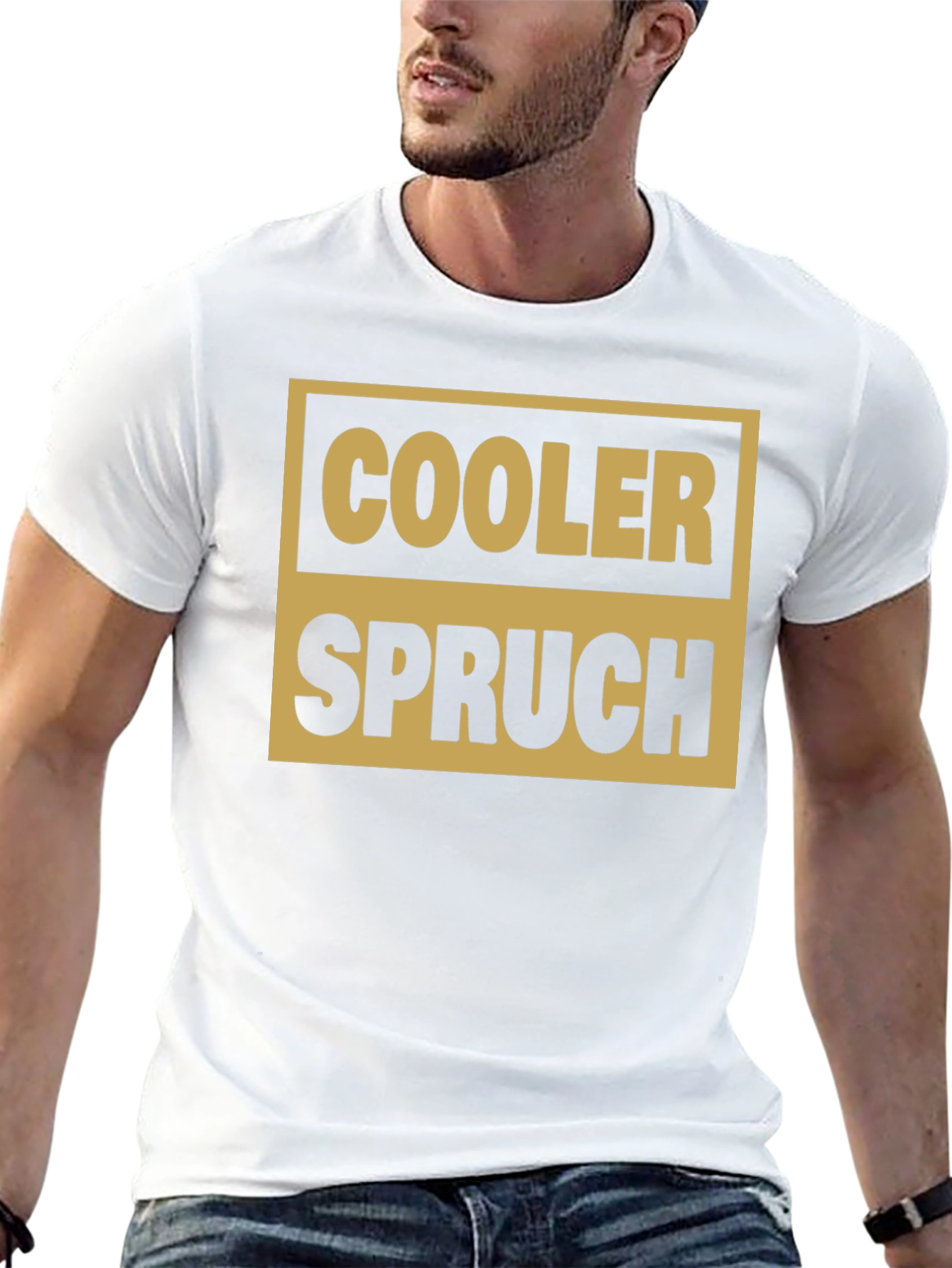 Cooler Spruch Graphic Tee - Black Cotton Casual Shirt