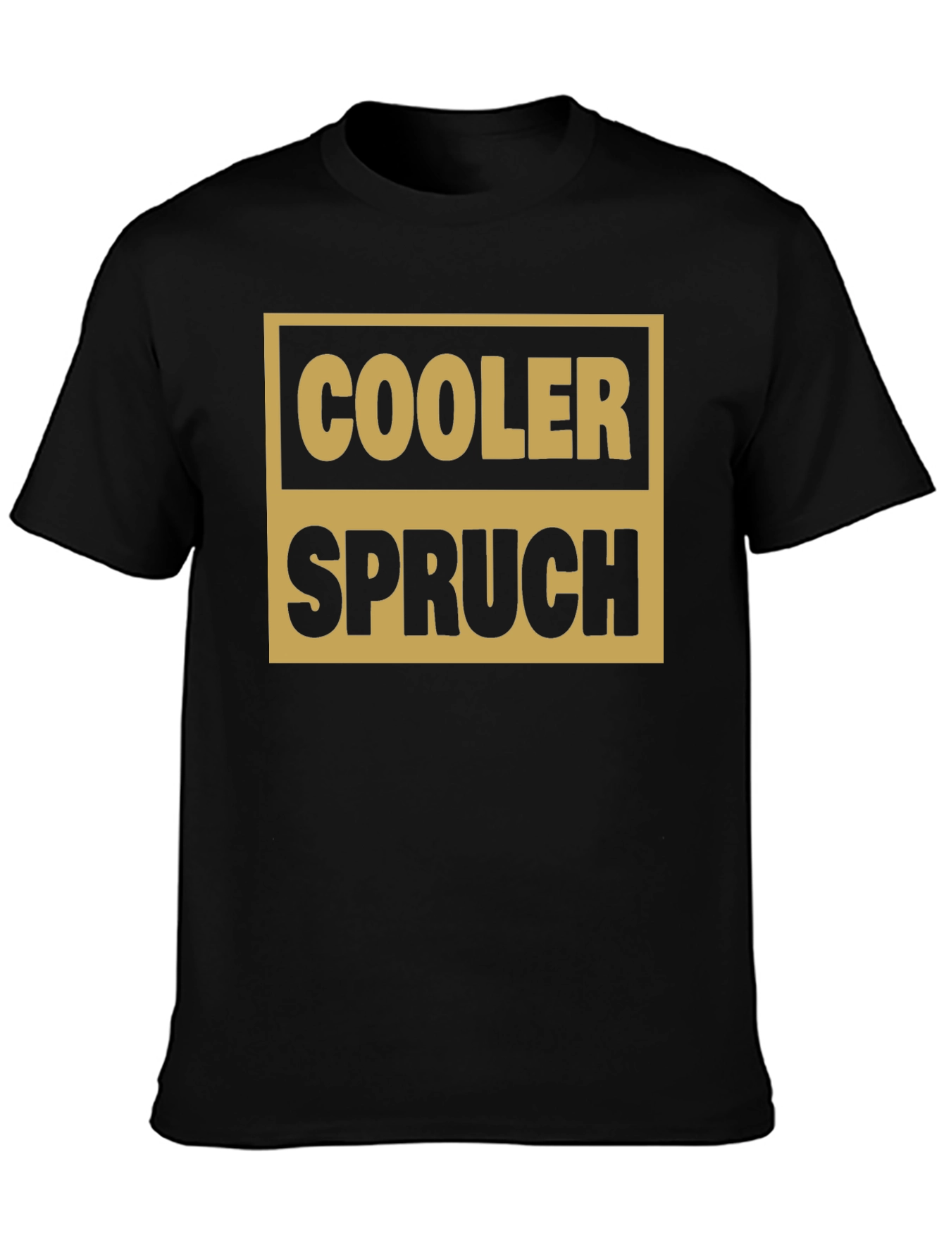 Cooler Spruch Graphic Tee - Black Cotton Casual Shirt