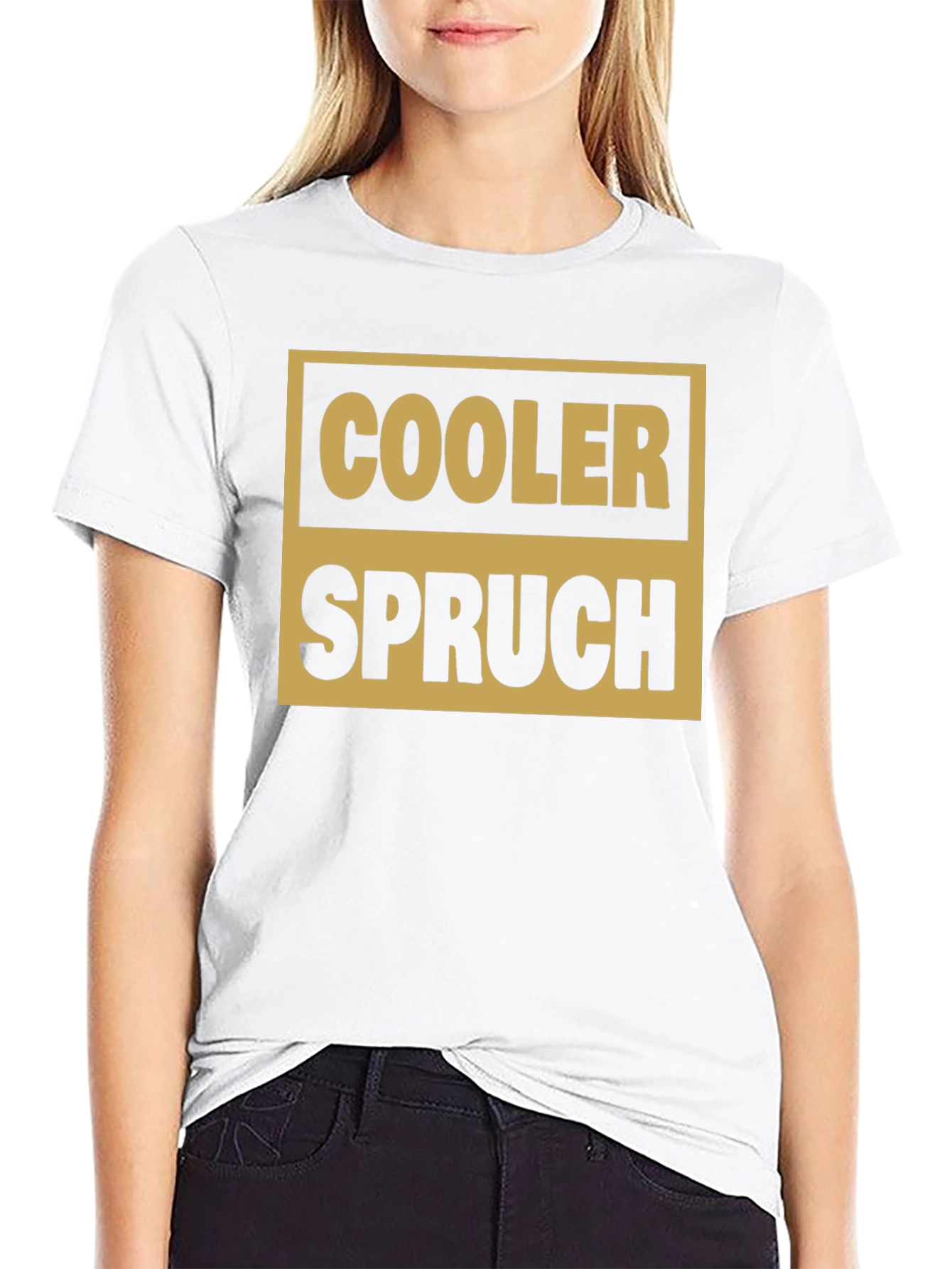 Cooler Spruch Graphic Tee - Black Cotton Casual Shirt