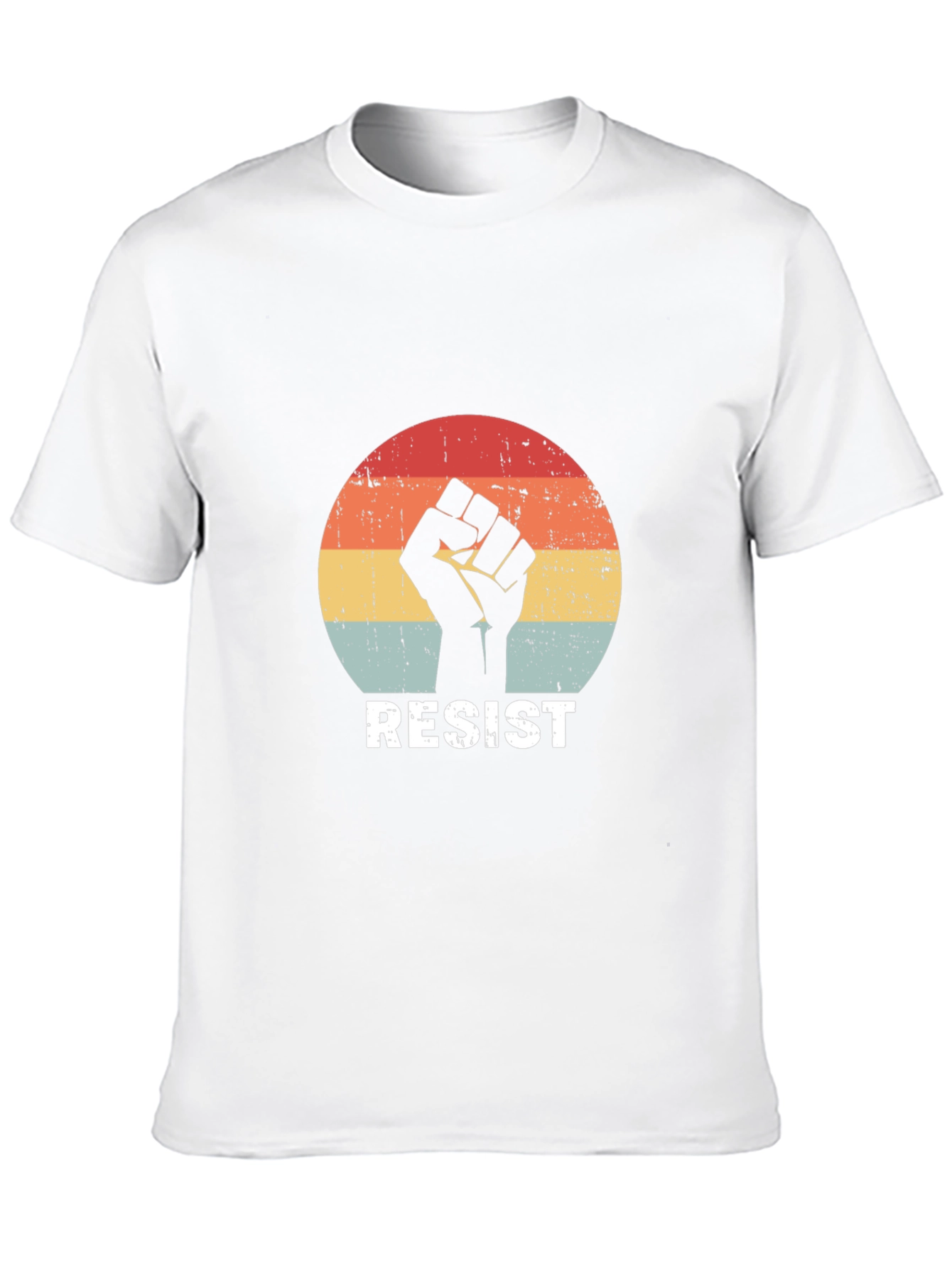 Resist Fist Graphic Tee - Retro Style Activism Shirt
