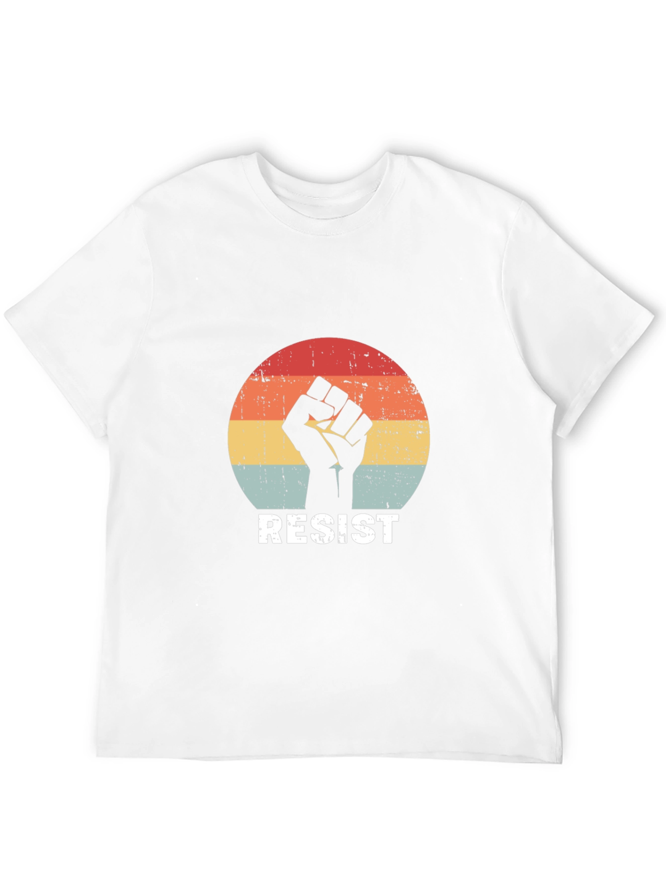 Resist Fist Graphic Tee - Retro Style Activism Shirt
