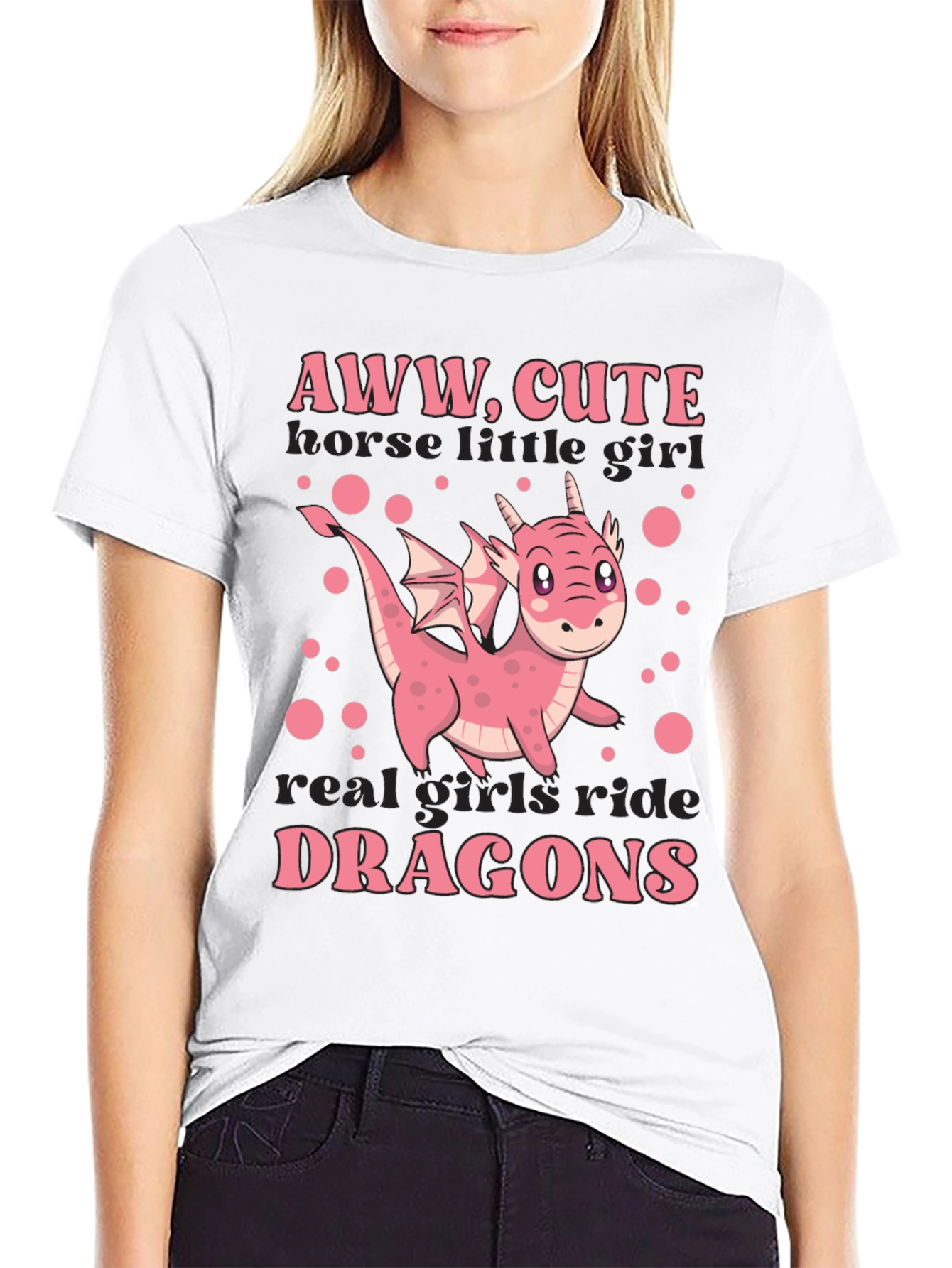Aww Cute Dragon Girls T-Shirt