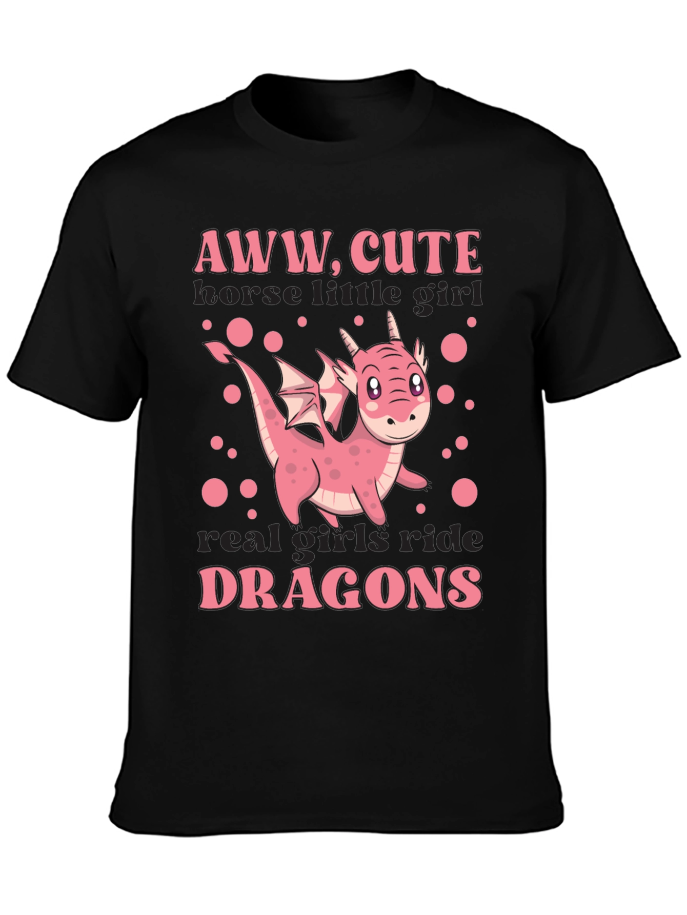 Aww Cute Dragon Girls T-Shirt
