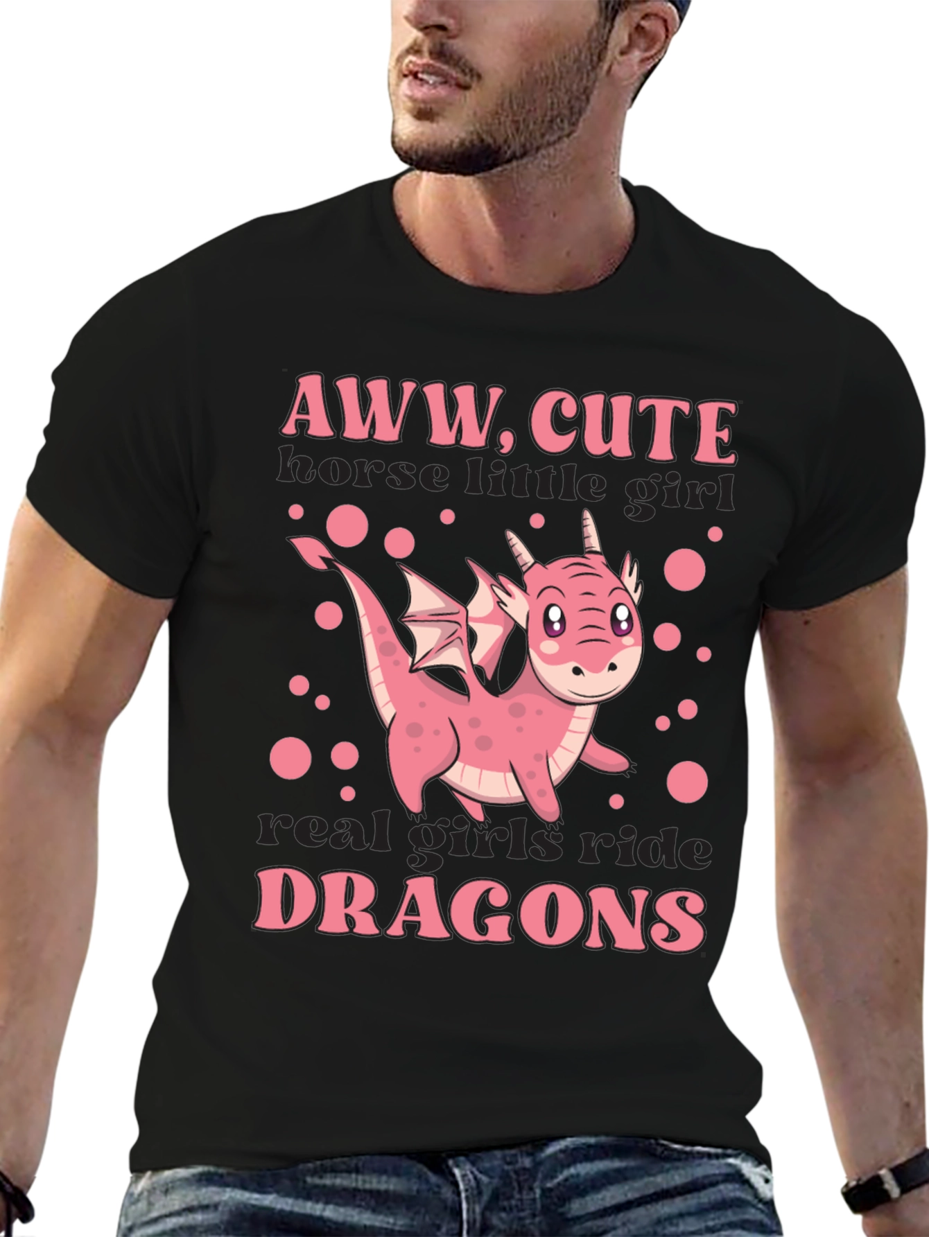 Aww Cute Dragon Girls T-Shirt