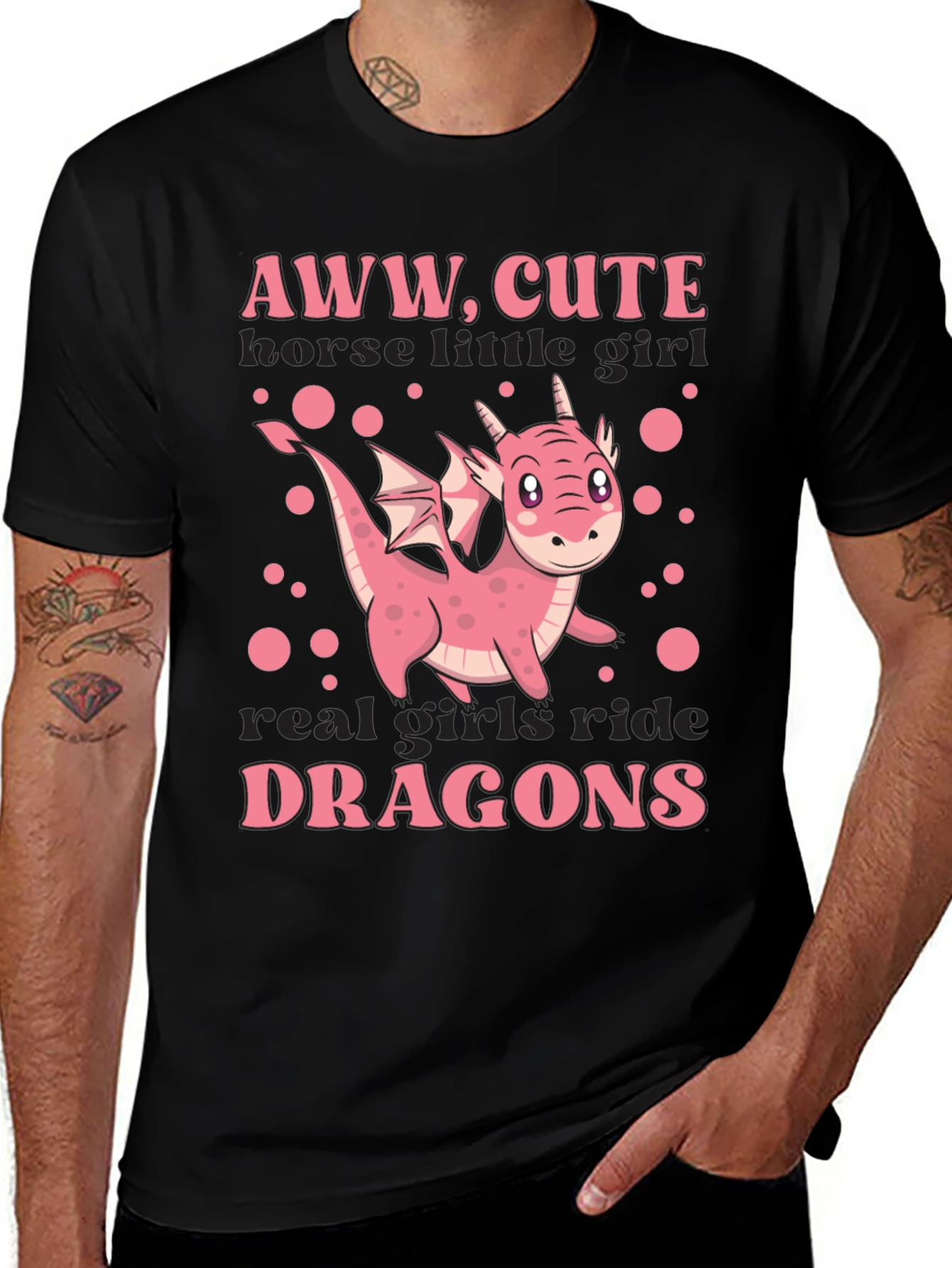 Aww Cute Dragon Girls T-Shirt