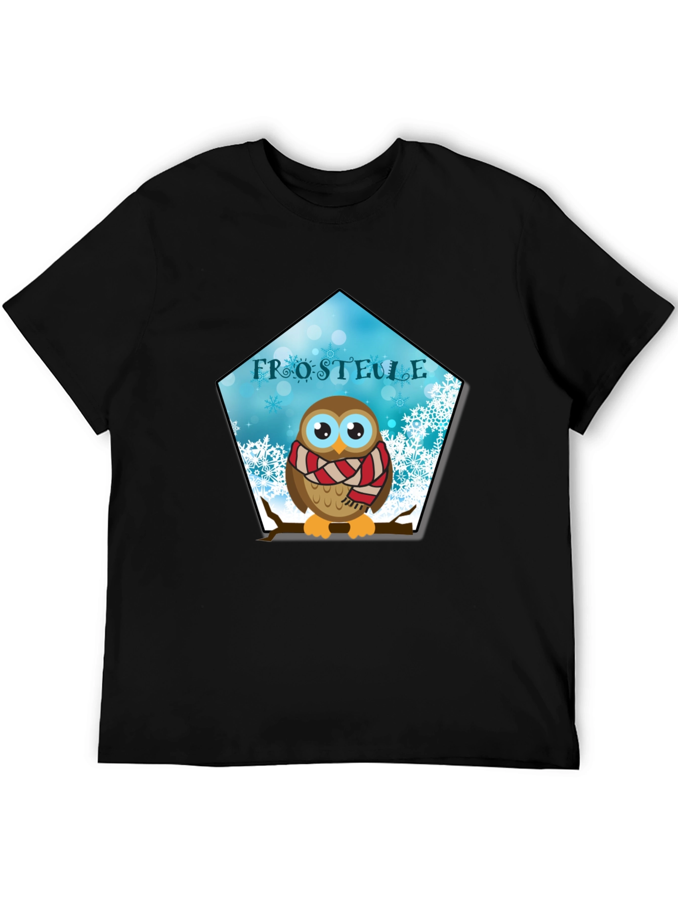 Winter Owl Graphic Tee - Frosteule Design