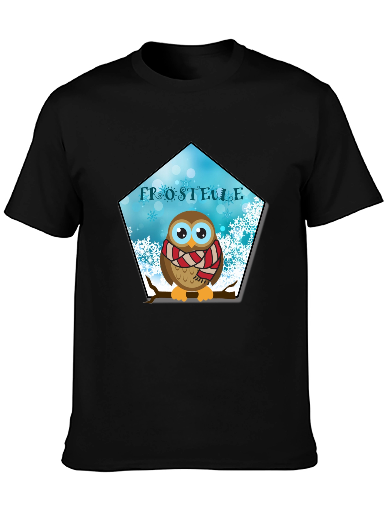Winter Owl Graphic Tee - Frosteule Design