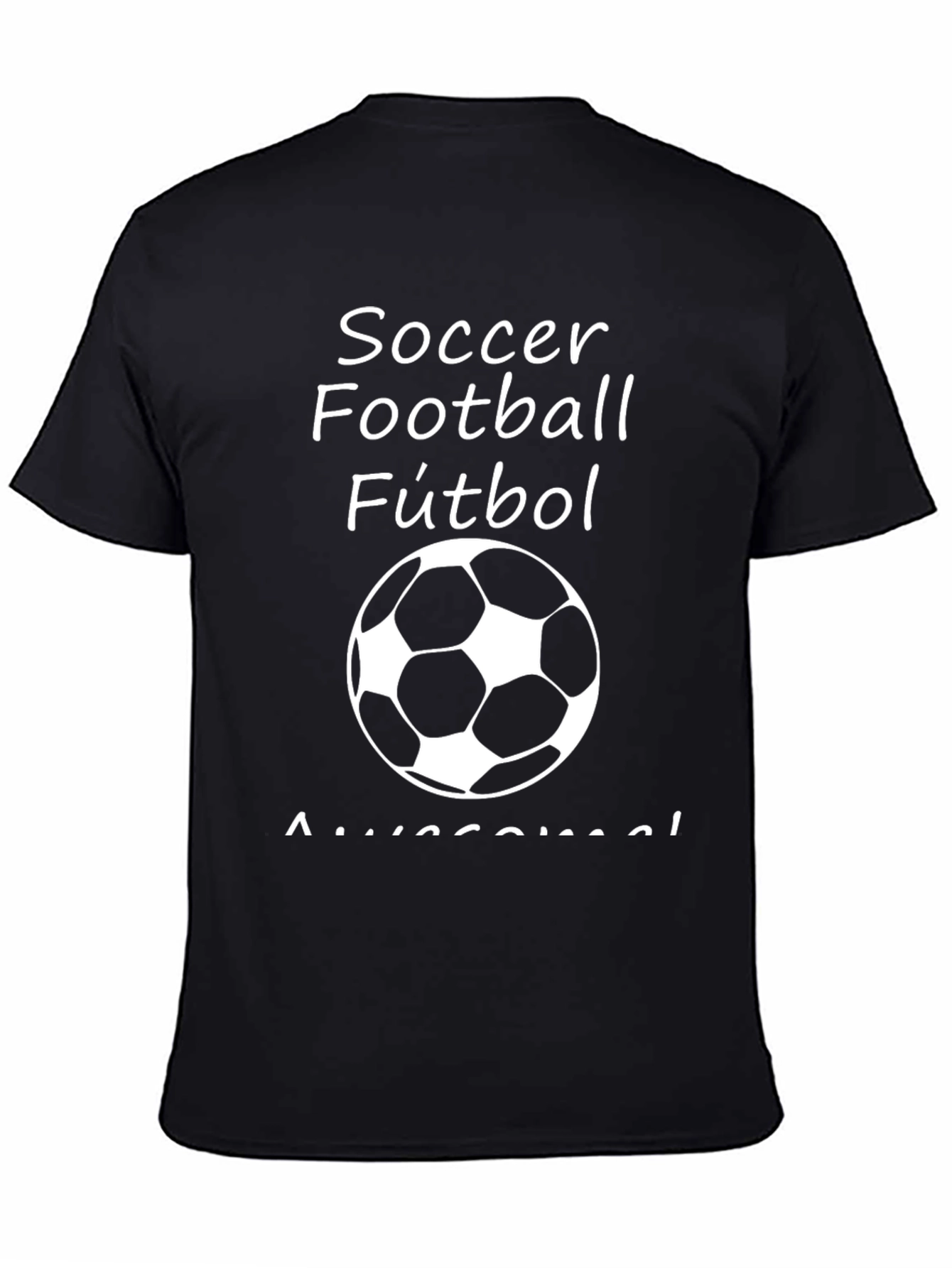 Soccer Football Fútbol T-Shirt - Black
