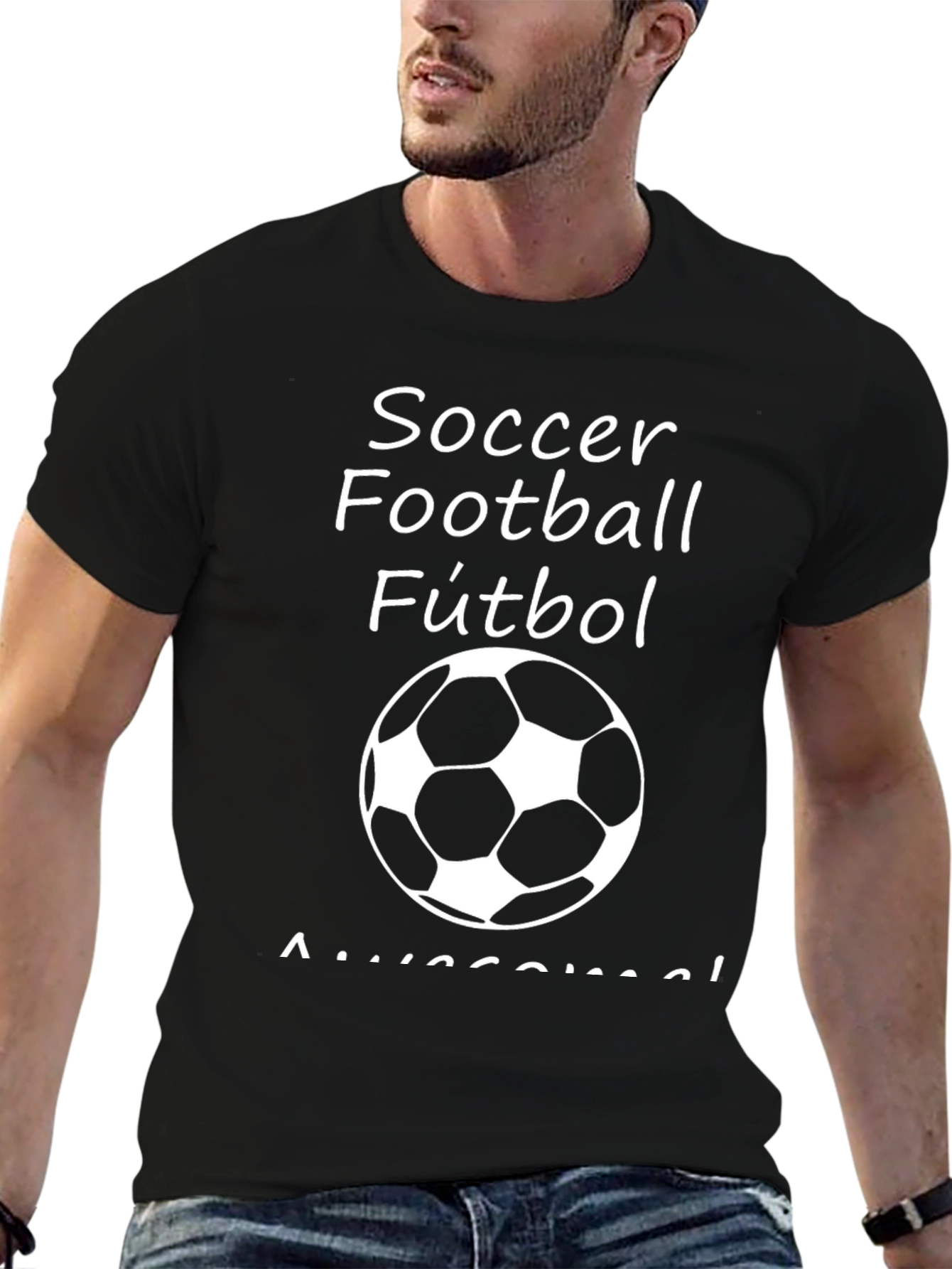 Soccer Football Fútbol T-Shirt - Black