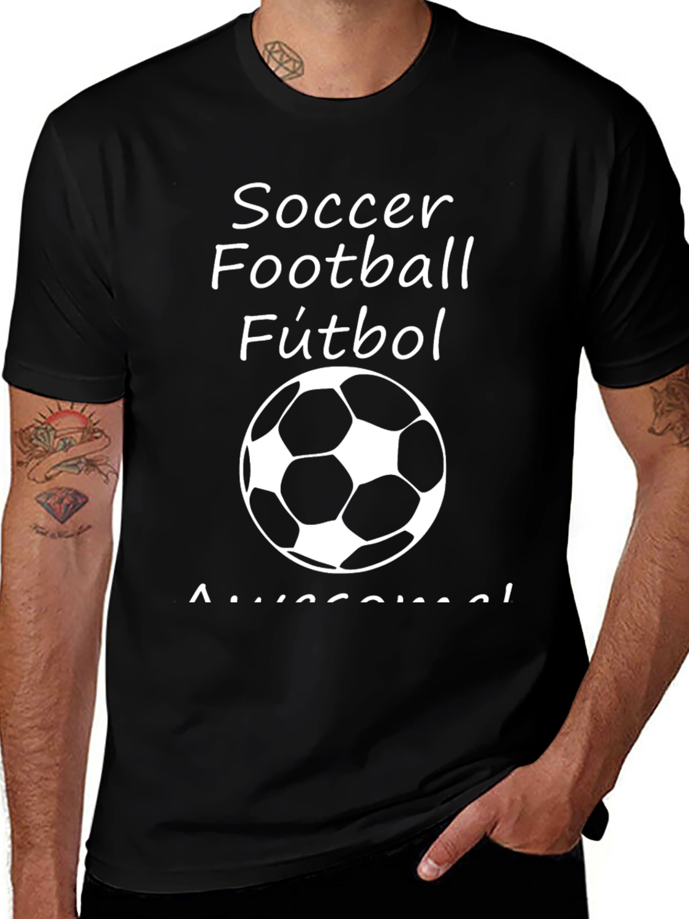 Soccer Football Fútbol T-Shirt - Black