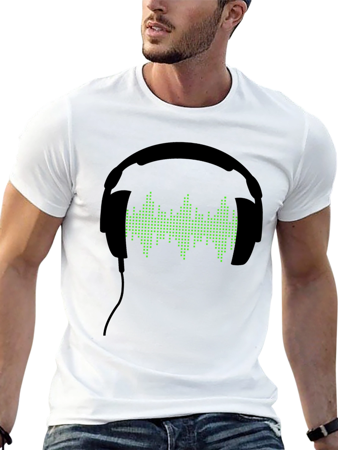 DJ Headphones Graphic T-Shirt - Music Lover Tee